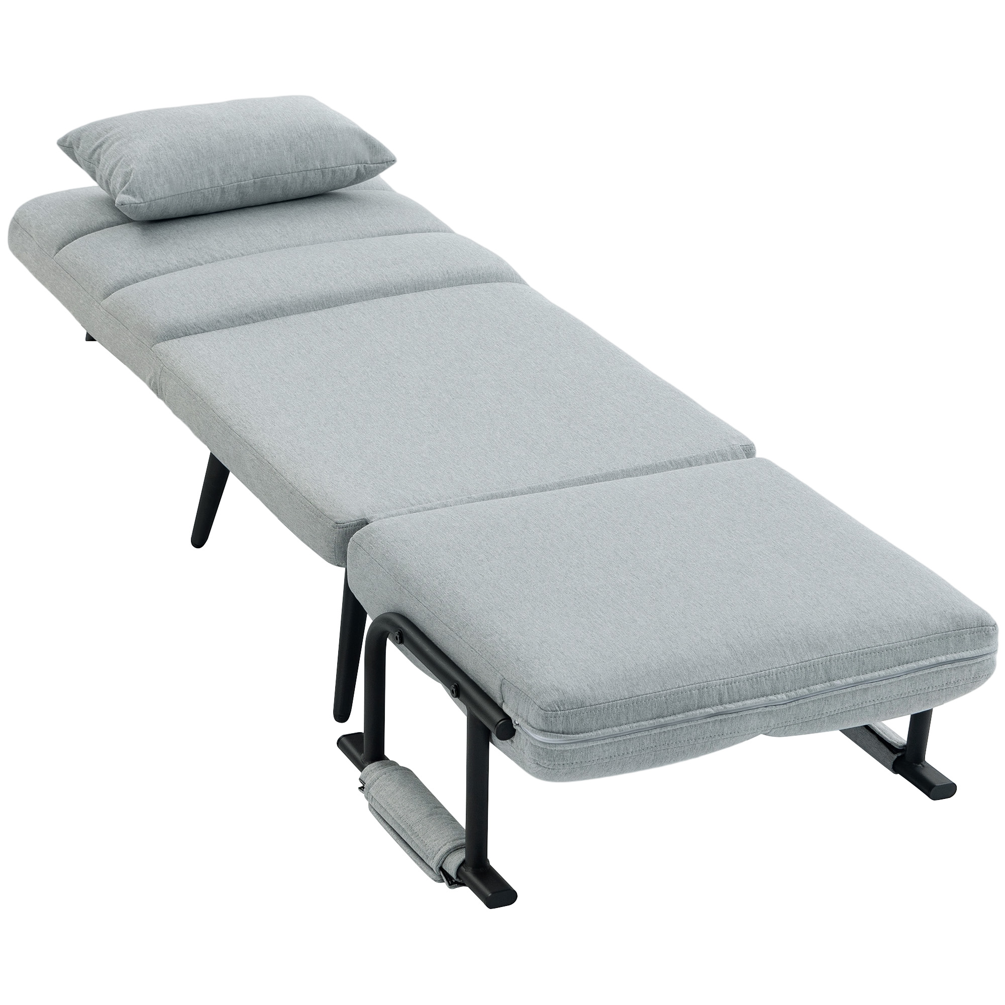 Fauteuil-lit en usage