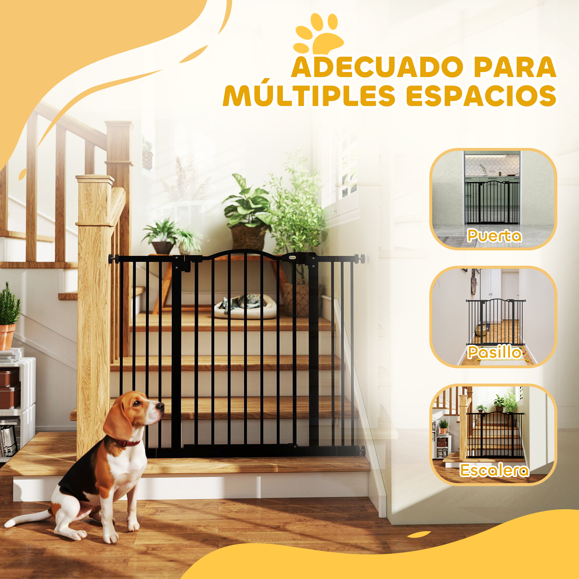 Barrière en acier robuste pour chien