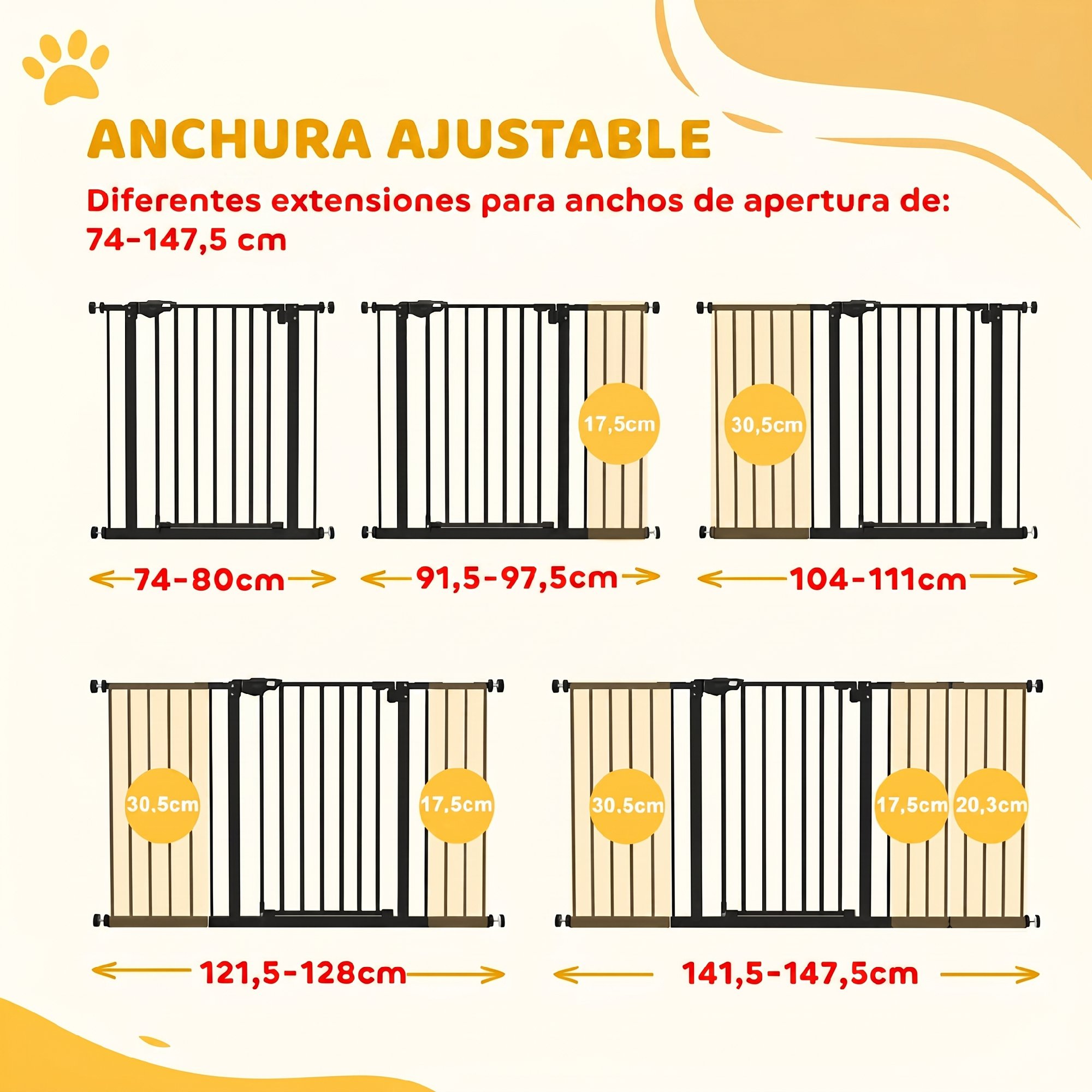Barrera de seguridad para perros