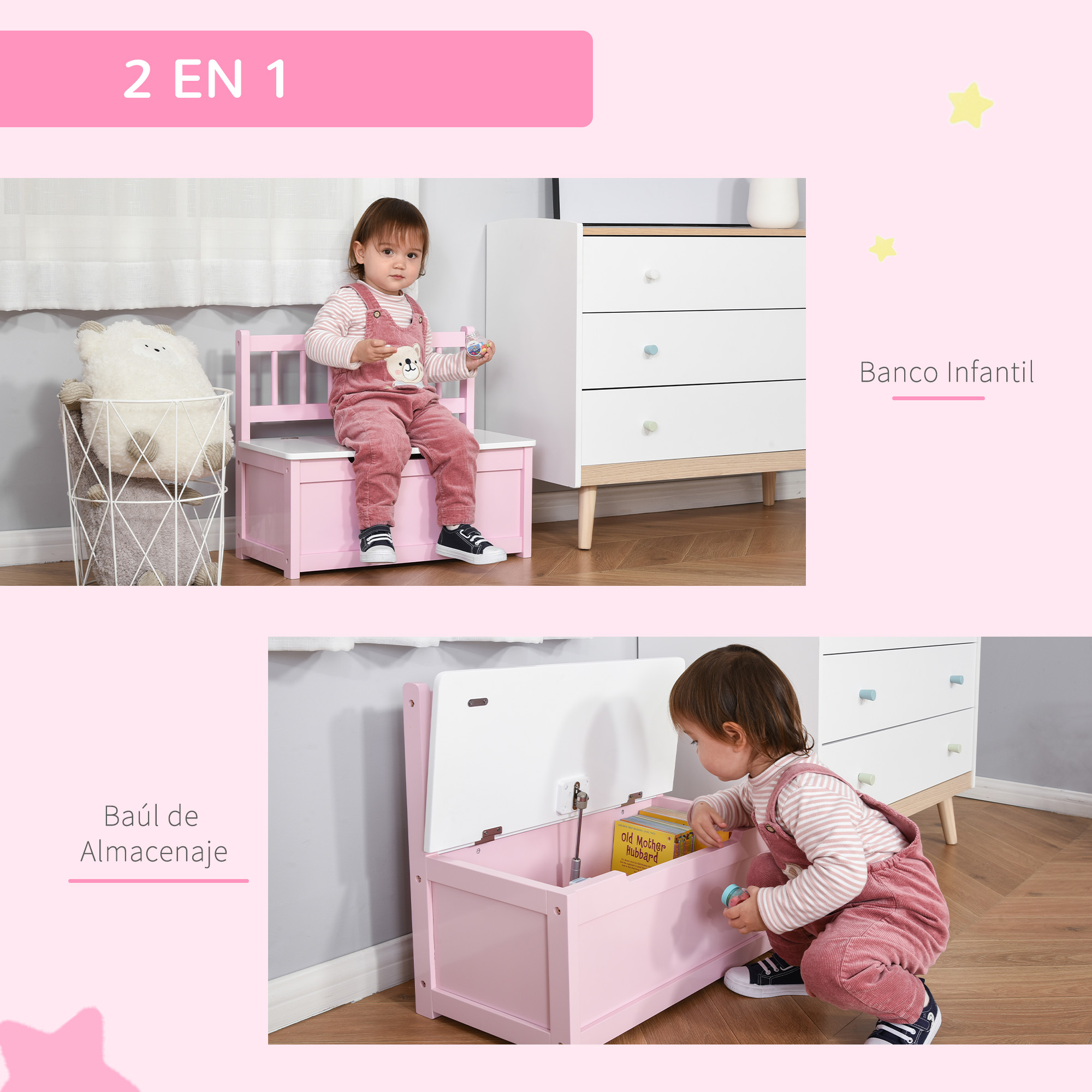 Coffre Banquette Enfant Coin Lecture