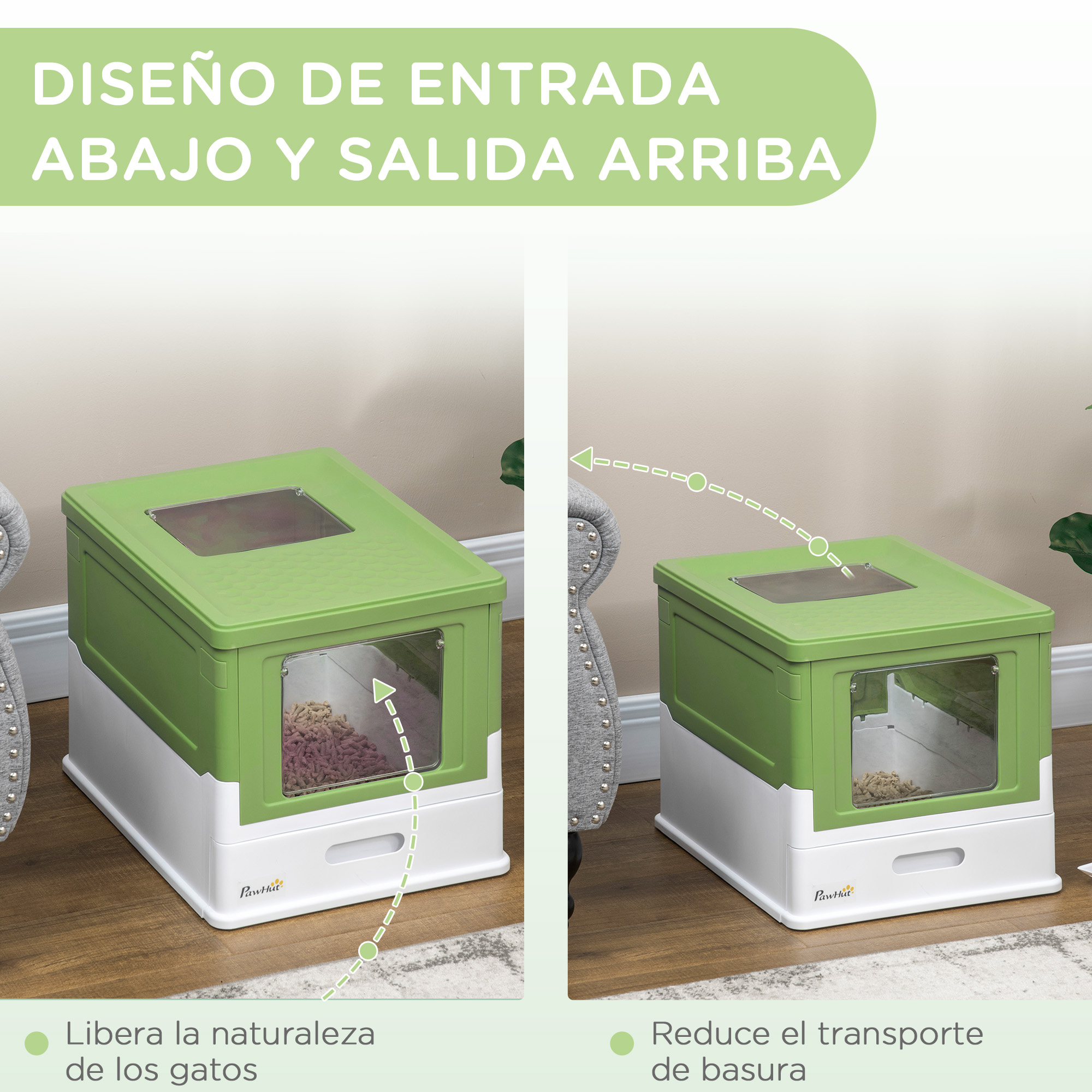 Caja de arena para gatos