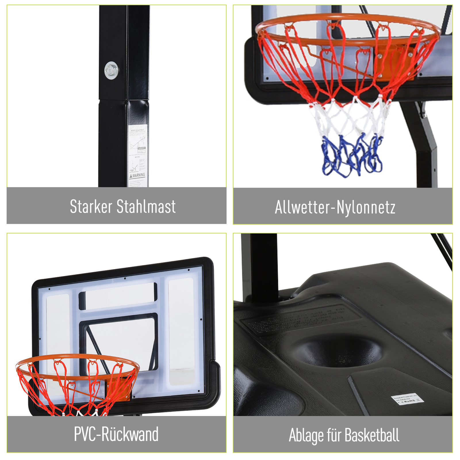 Dimensions du panier de basket