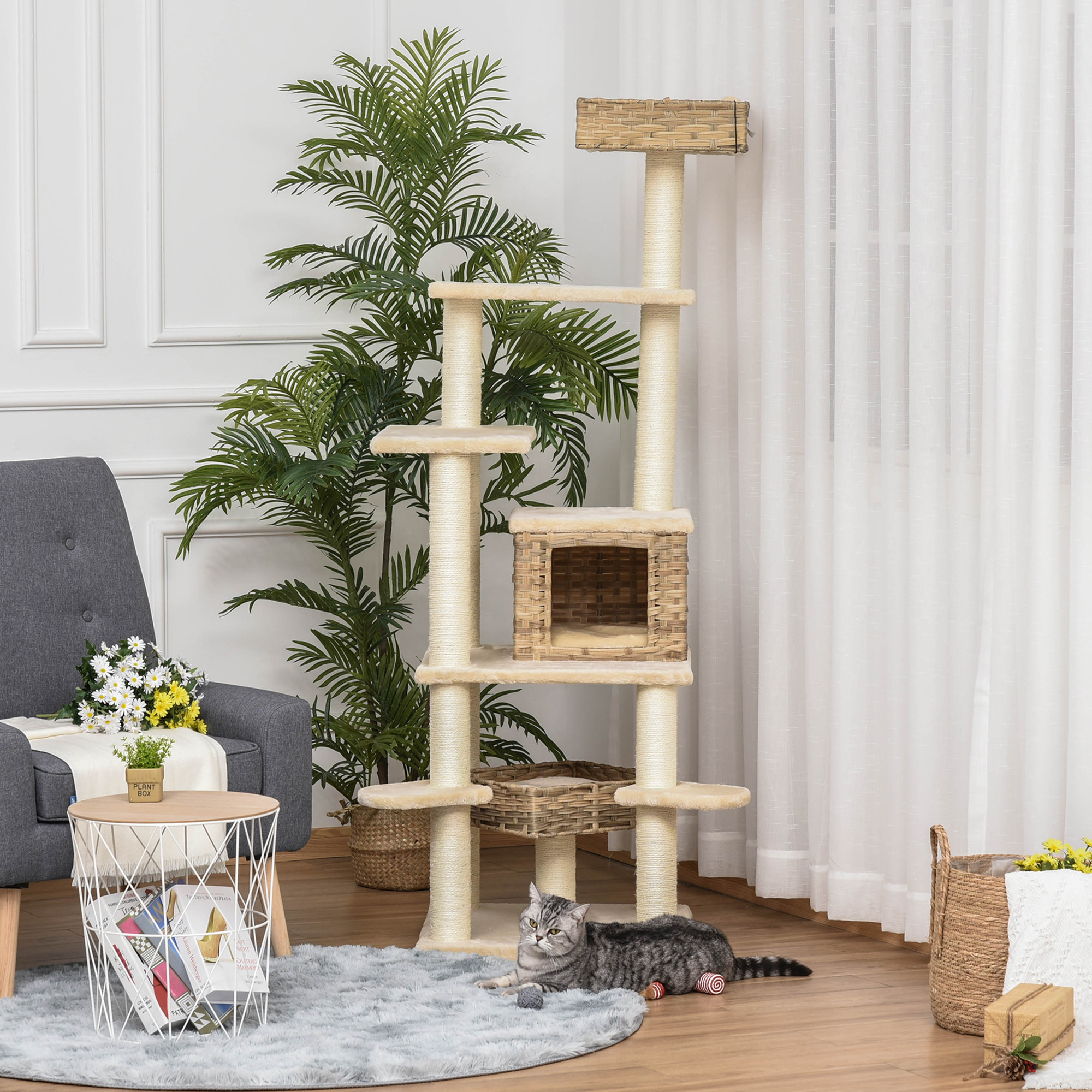Arbre à chat tout-en-un