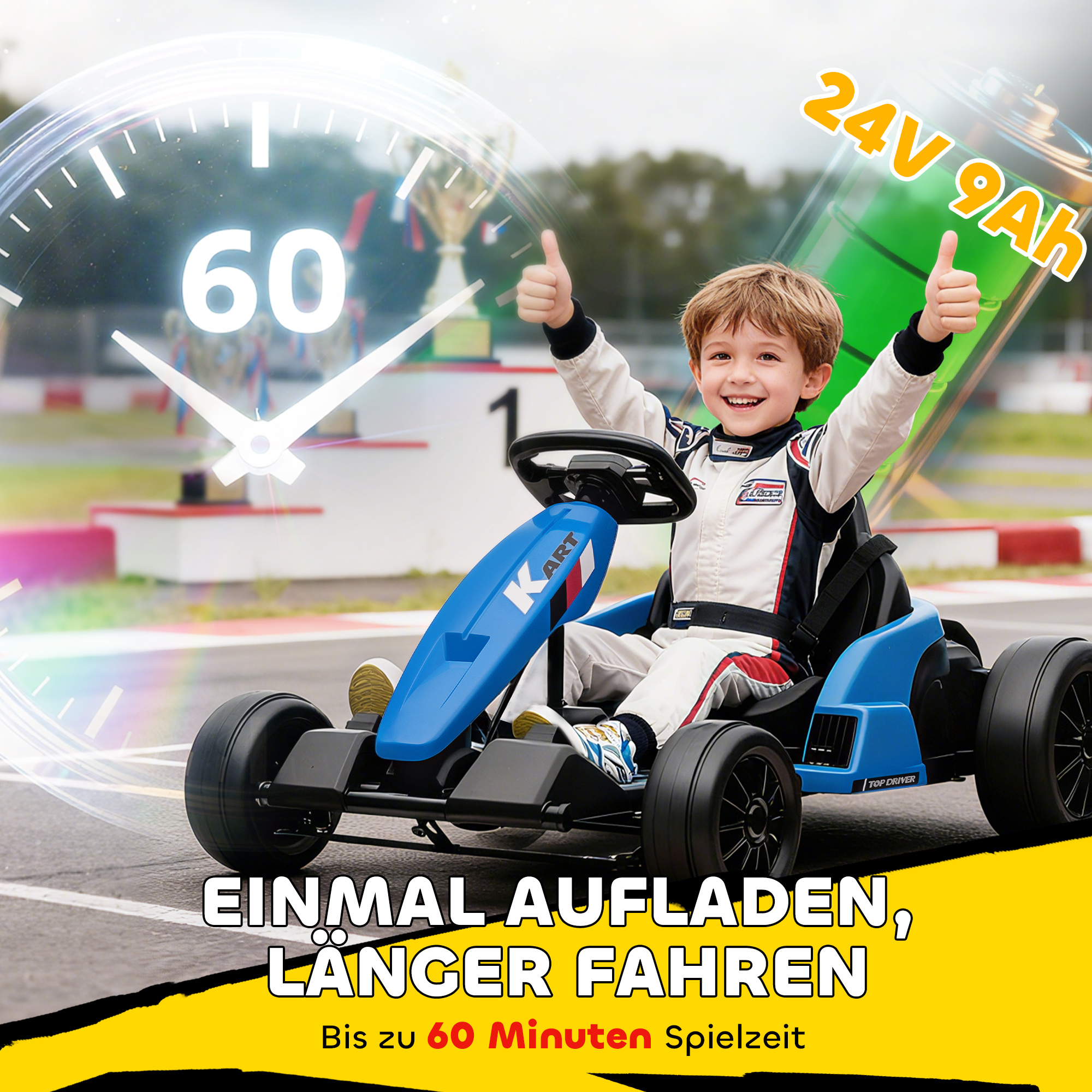 Autonomie 45min batterie 9Ah