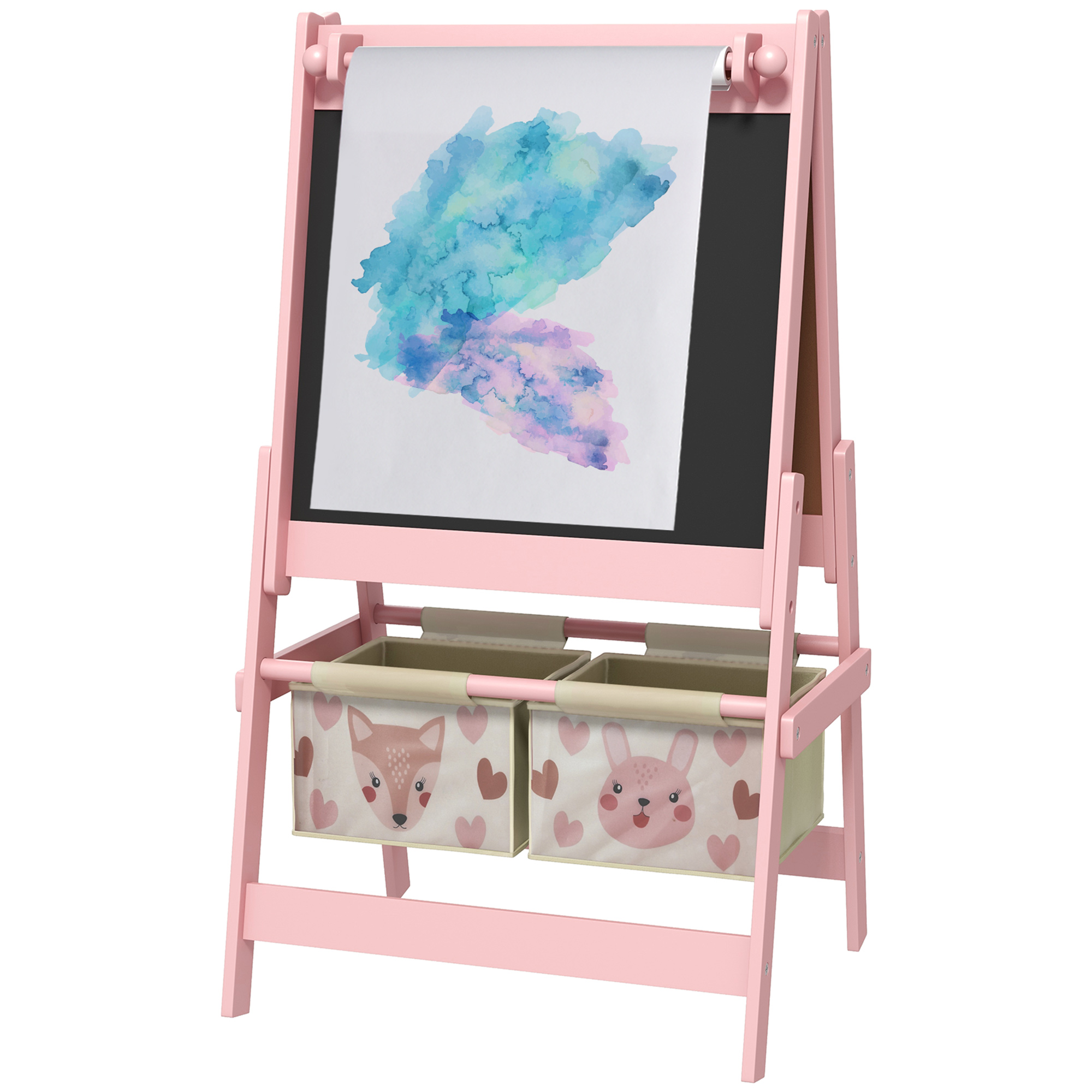 Enfants qui dessinent sur le chevalet