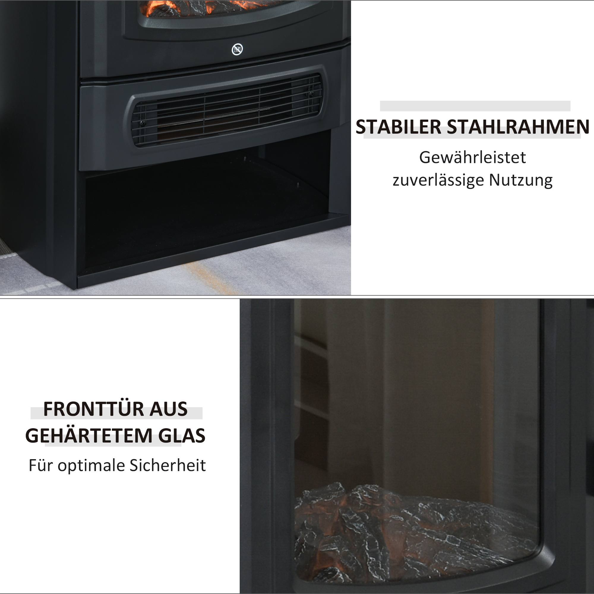 Poêle compact déplaçable pour toutes les pièces