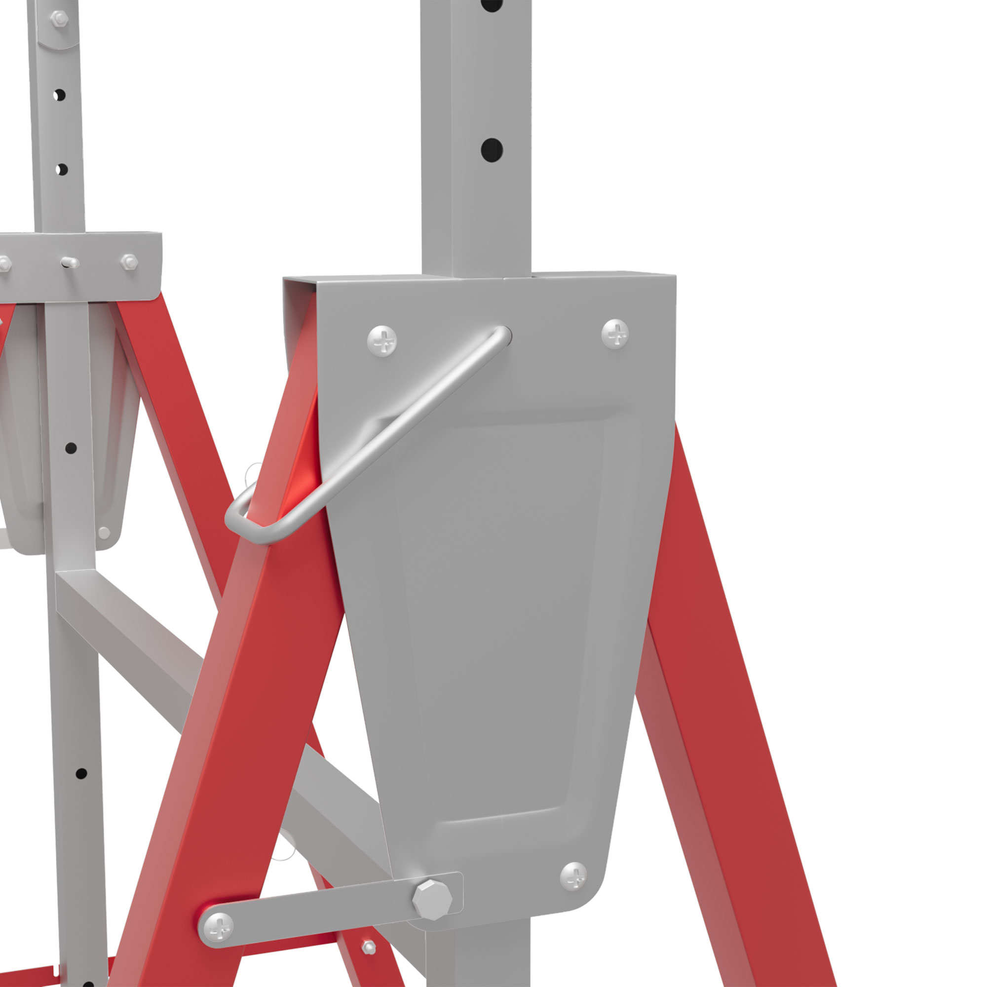 Cadre triangulaire stable pieds anti‑dérapants