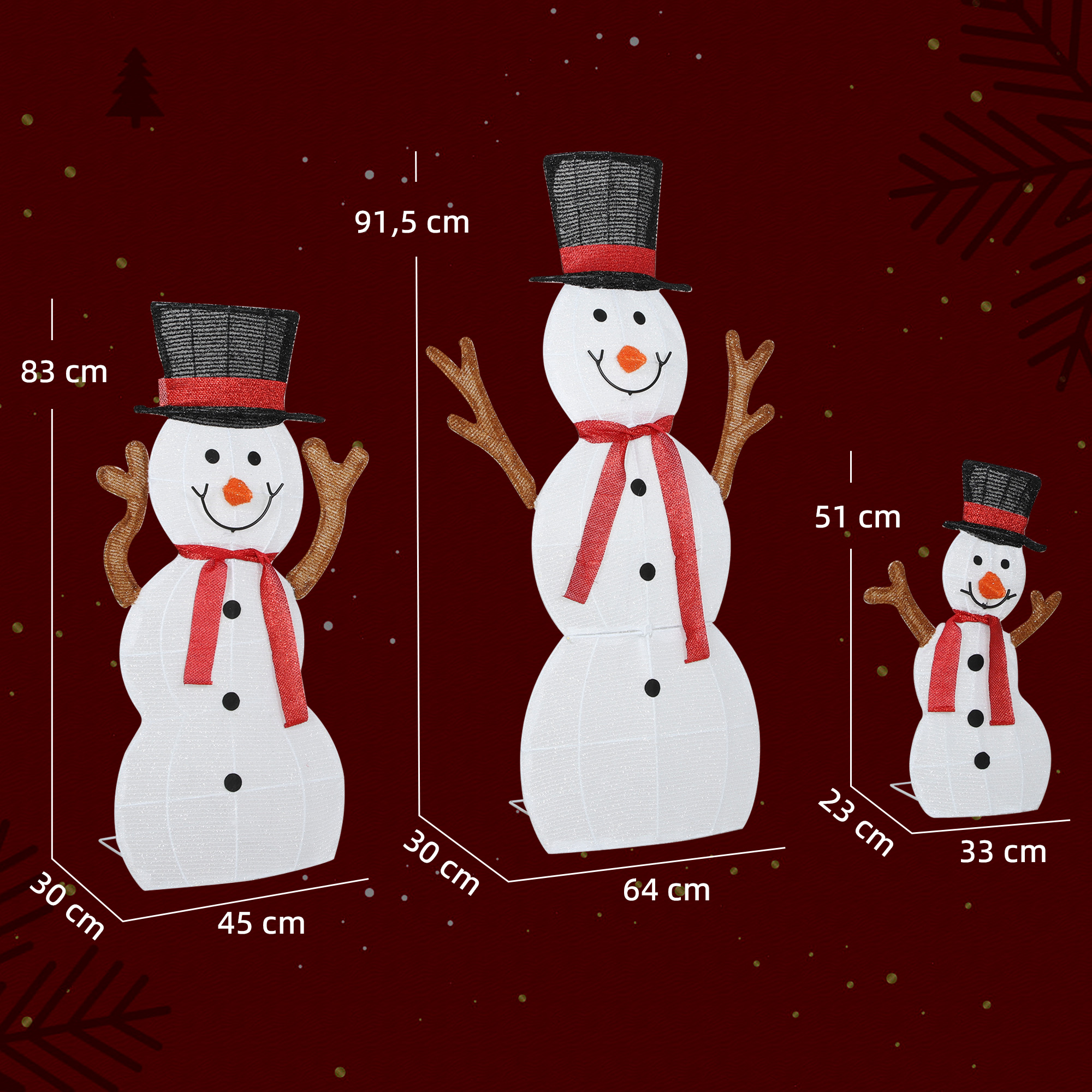 Bonhommes de neige Noël