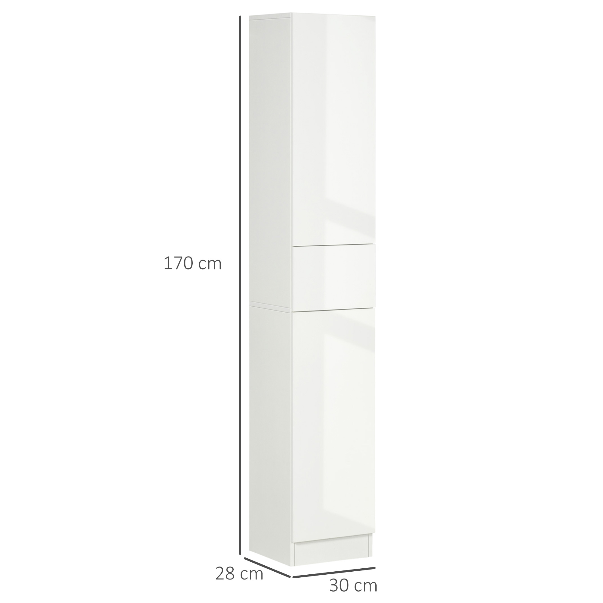 Détail des sangles anti-basculement et des tiroirs