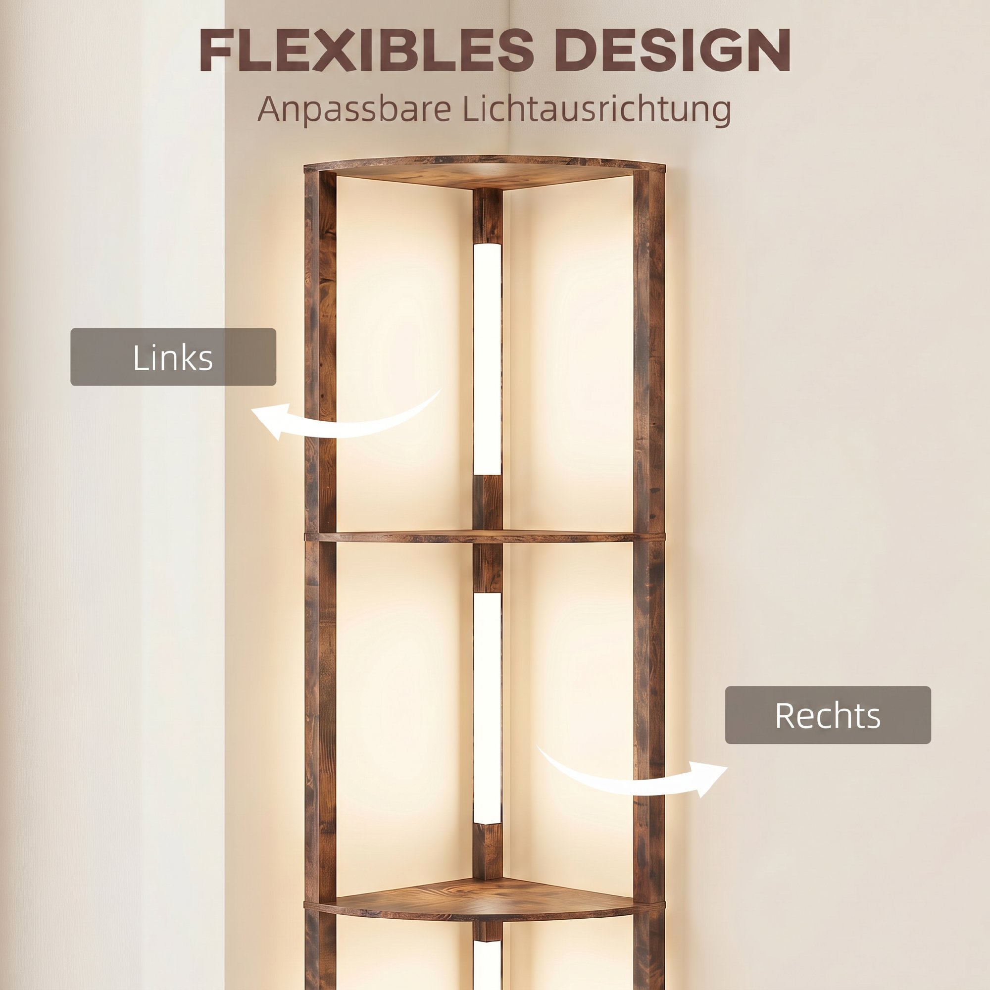 Bande lumineuse orientable gauche‑droite