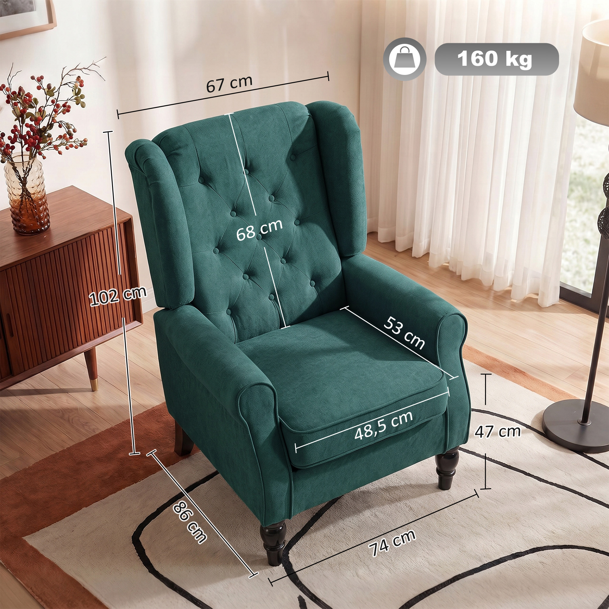 Fauteuil œil de bœuf