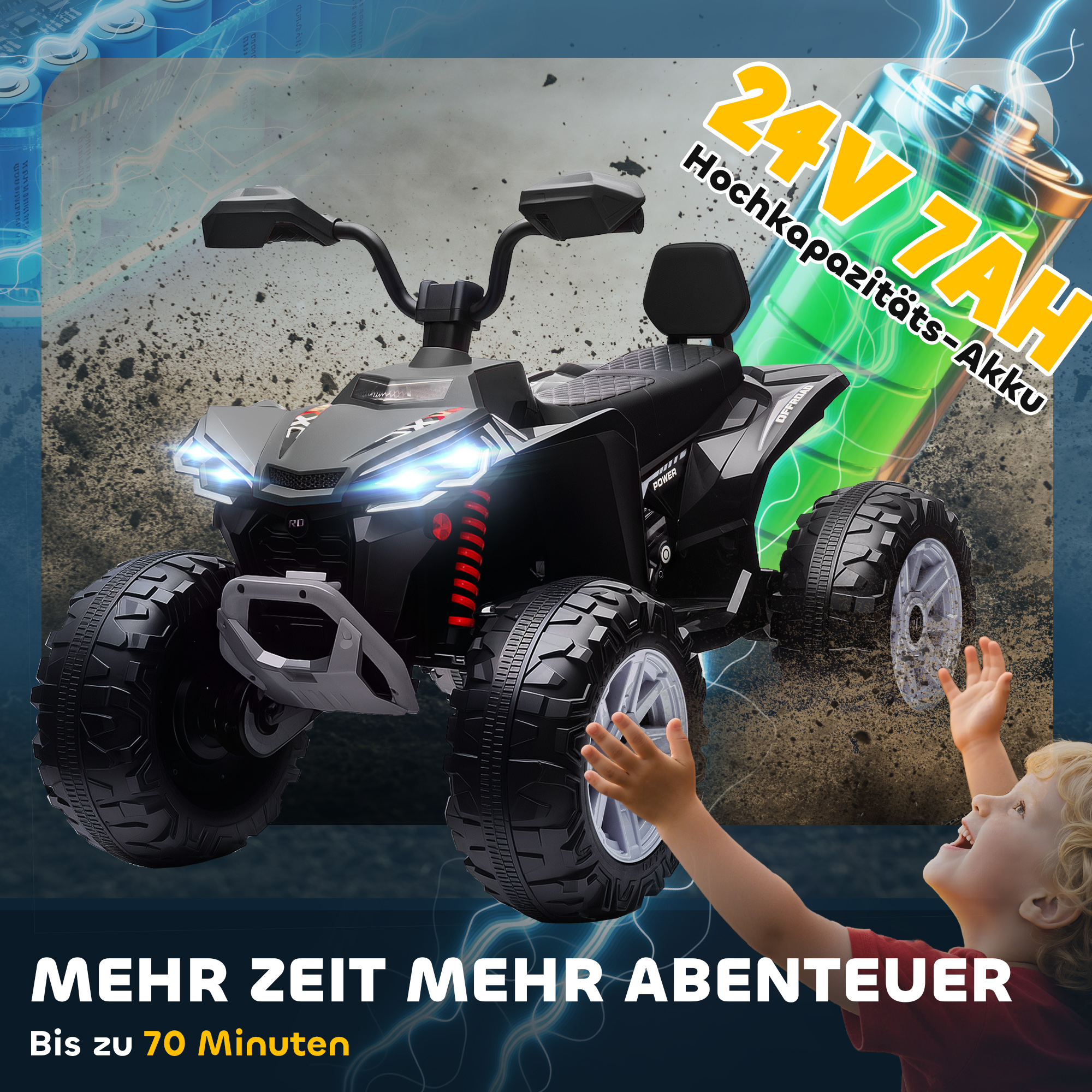 Le quad en action