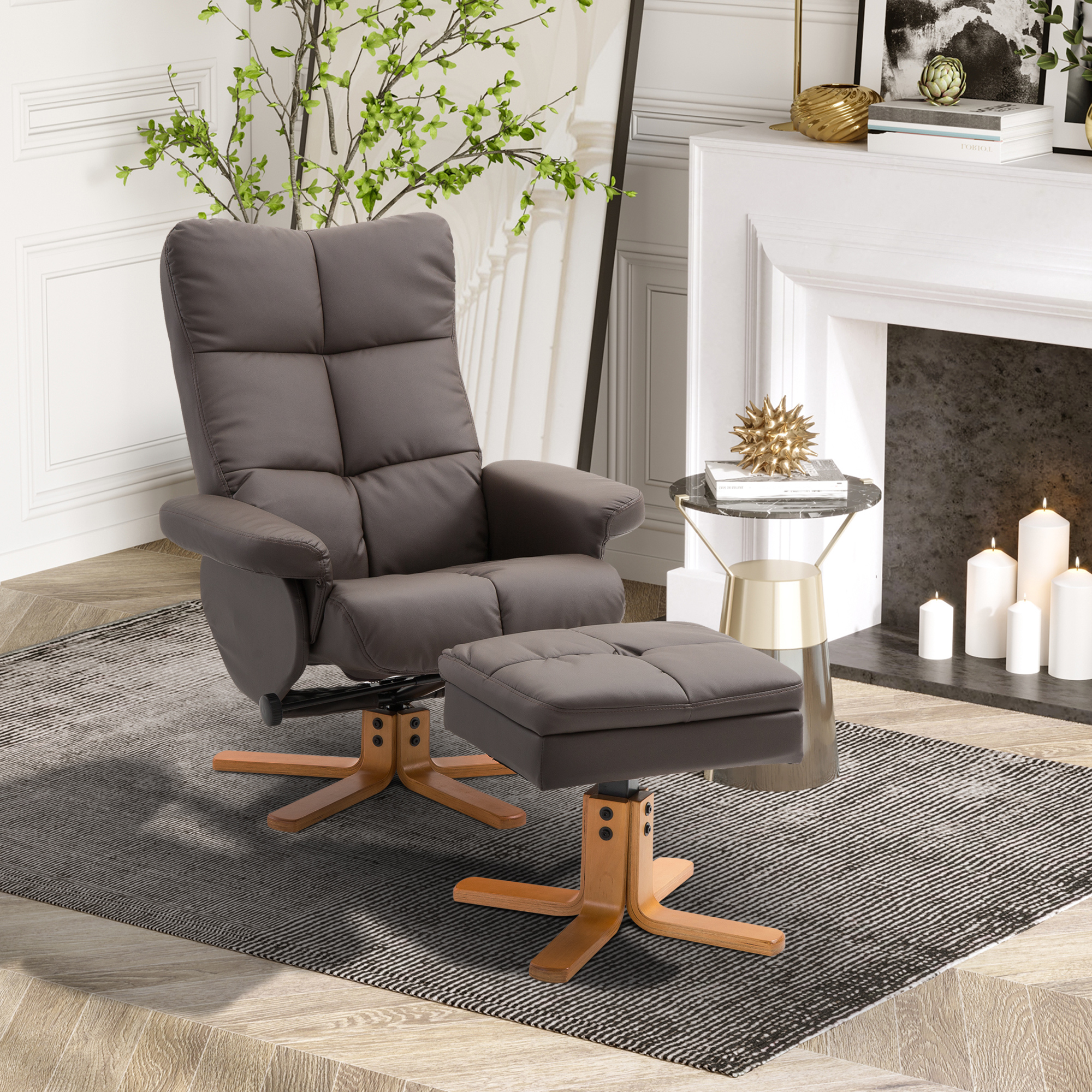 Fauteuil marron design