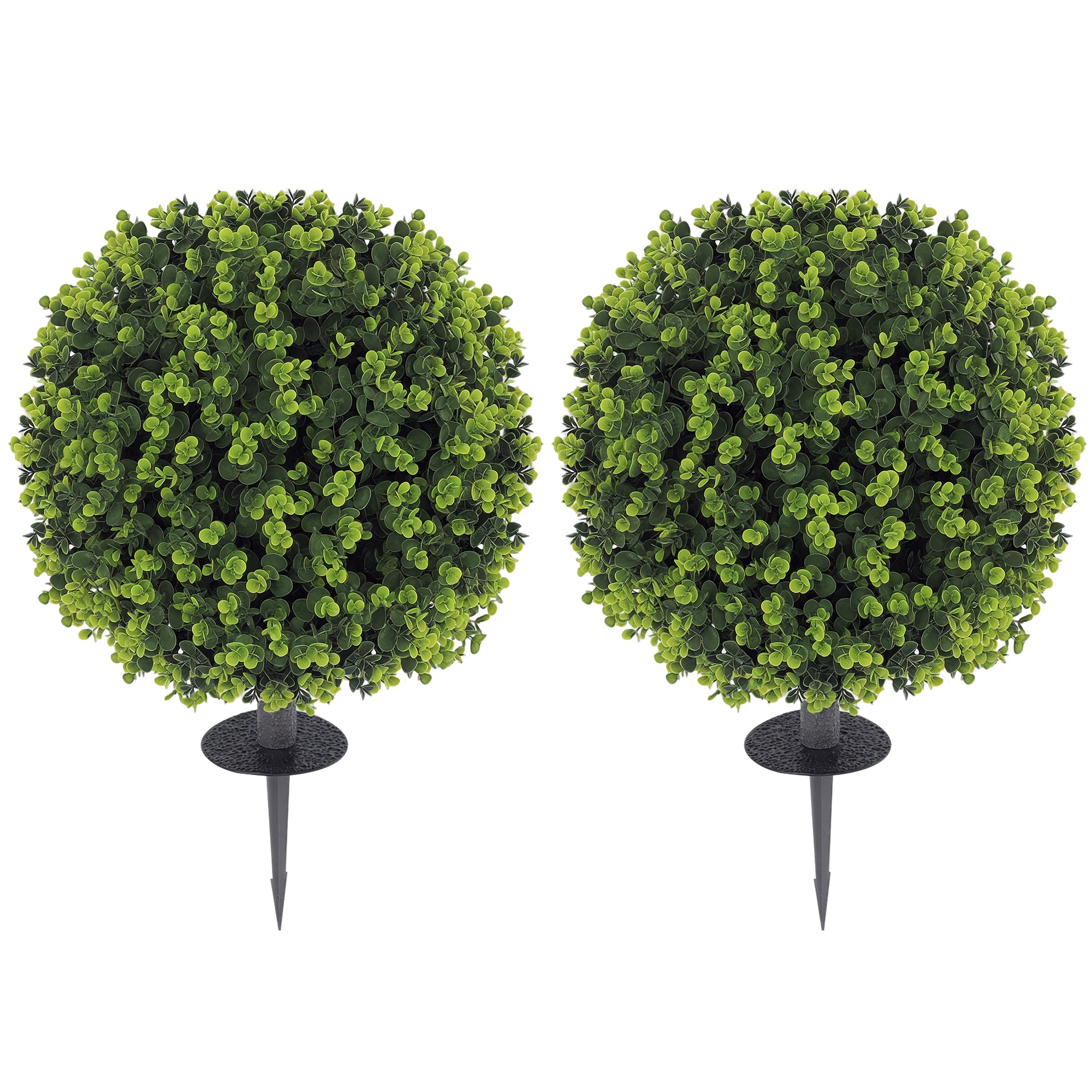 Set de 2 plantes artificielles buis