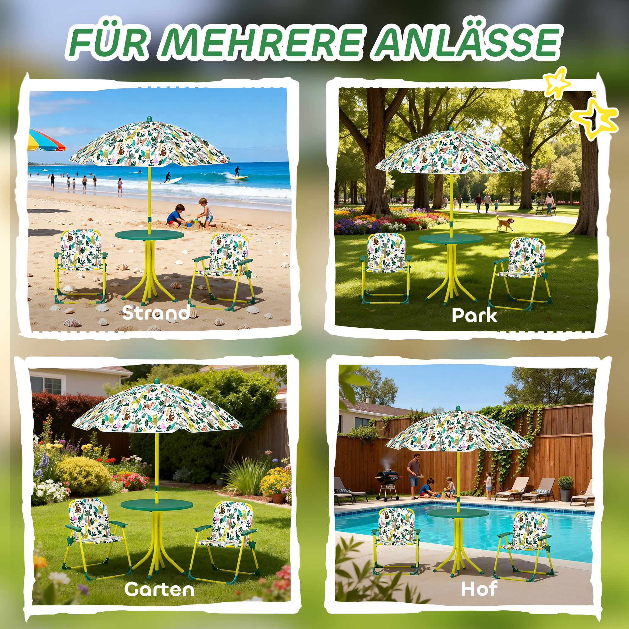 Salon de Jardin Portable et Transportable