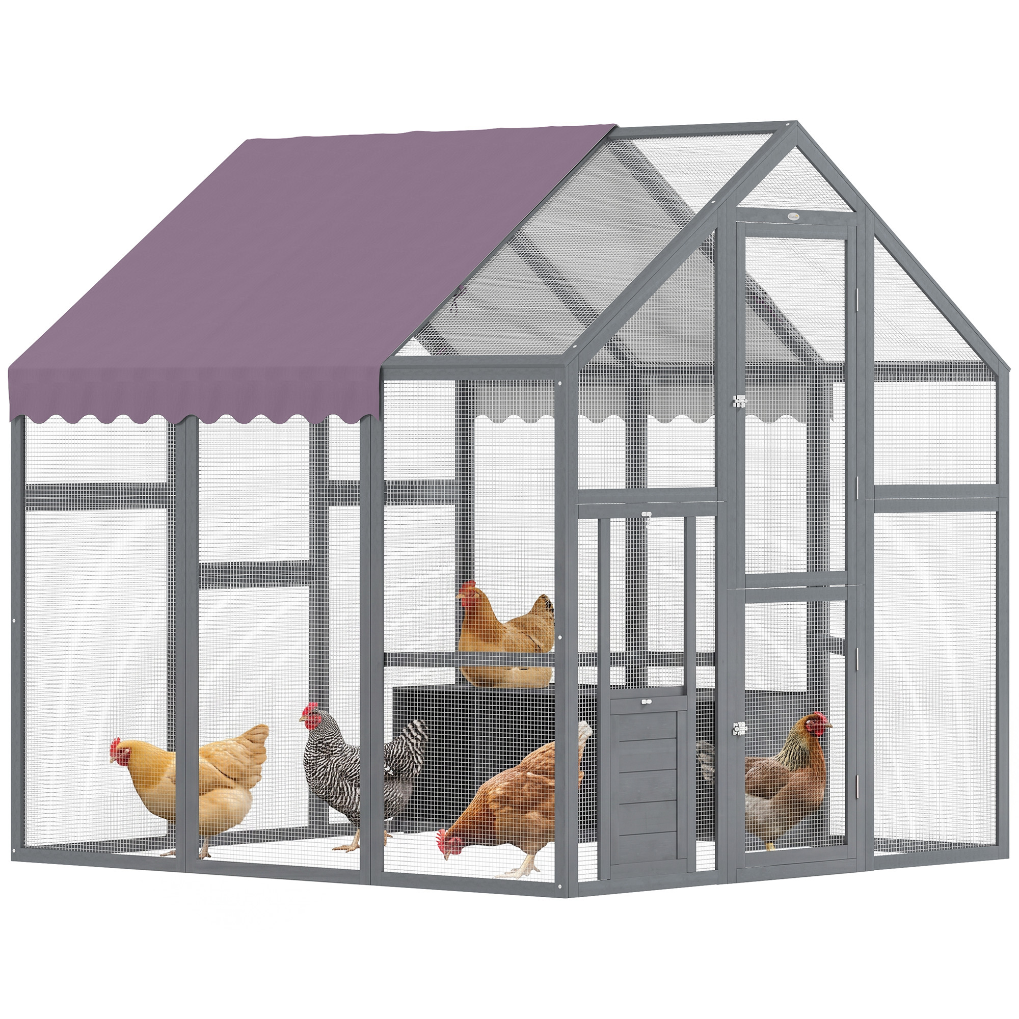 Parc à poules extérieur 3.07 m². marche à pied