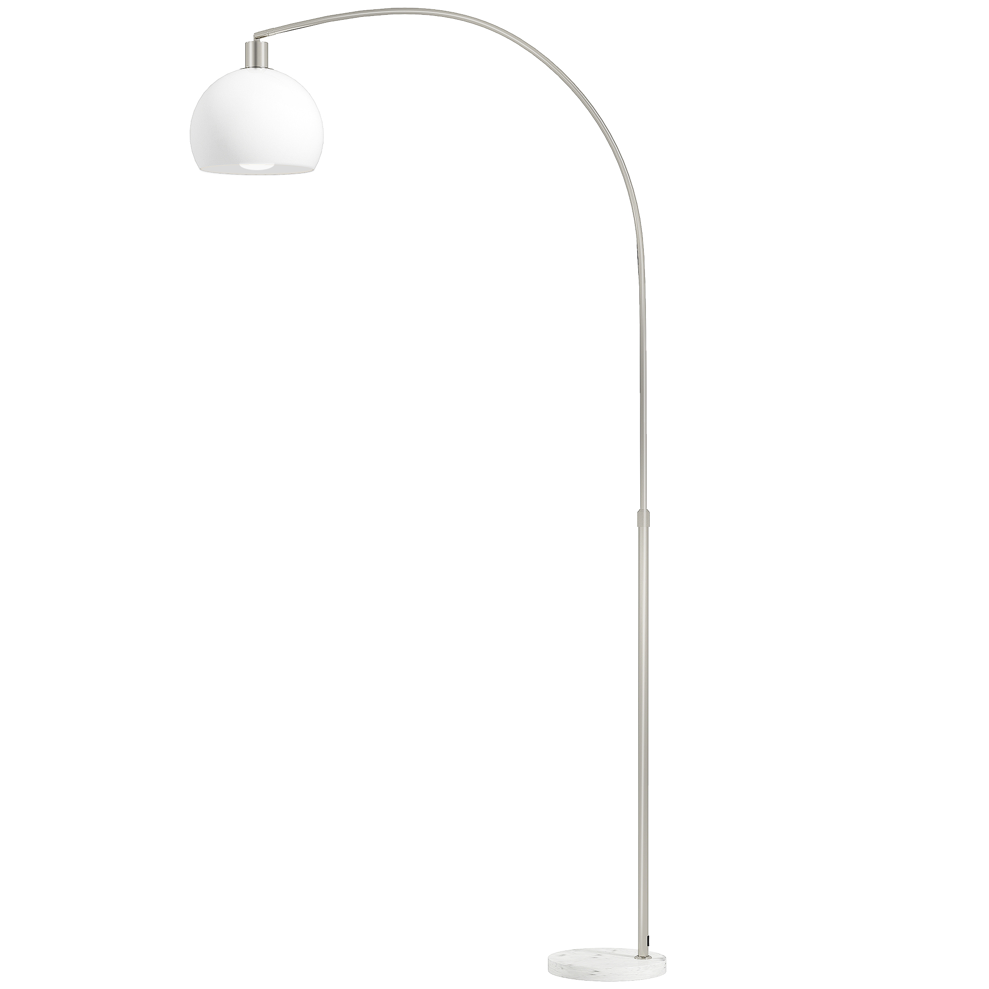 Lampadaire tête cintrée