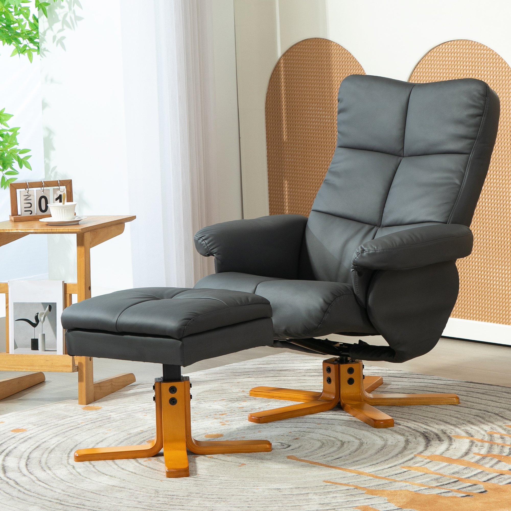 Fauteuil gris foncé design