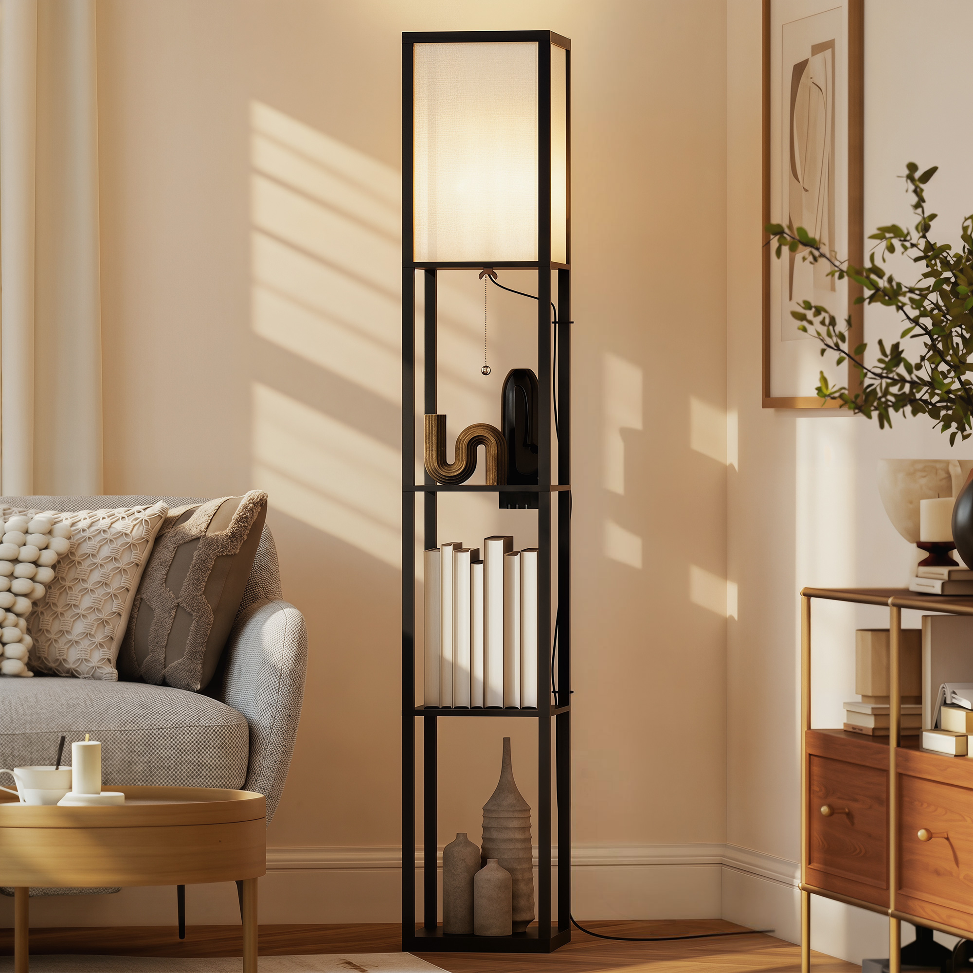 Lampadaire ports USB