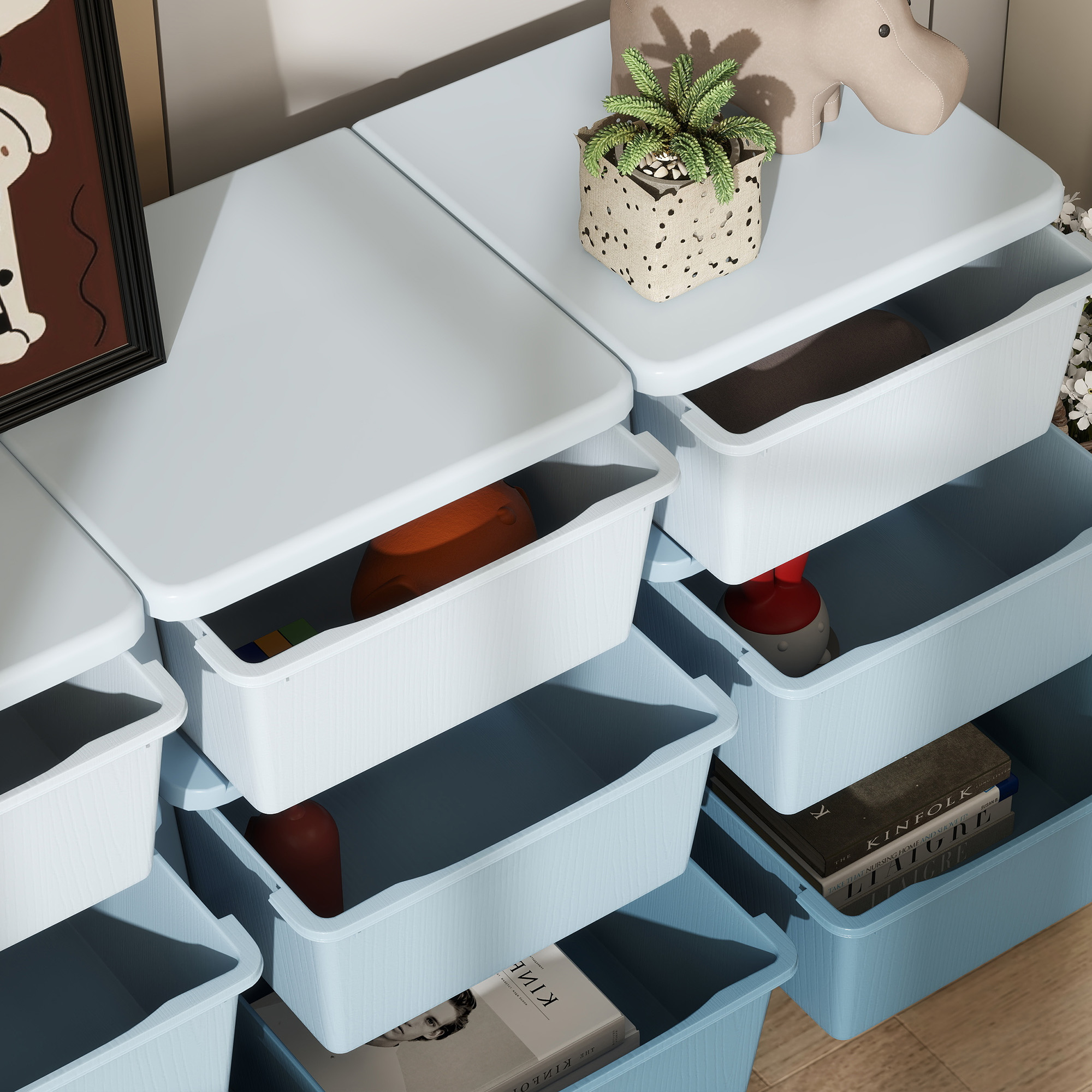 Meuble de Rangement Jouets et Vêtements