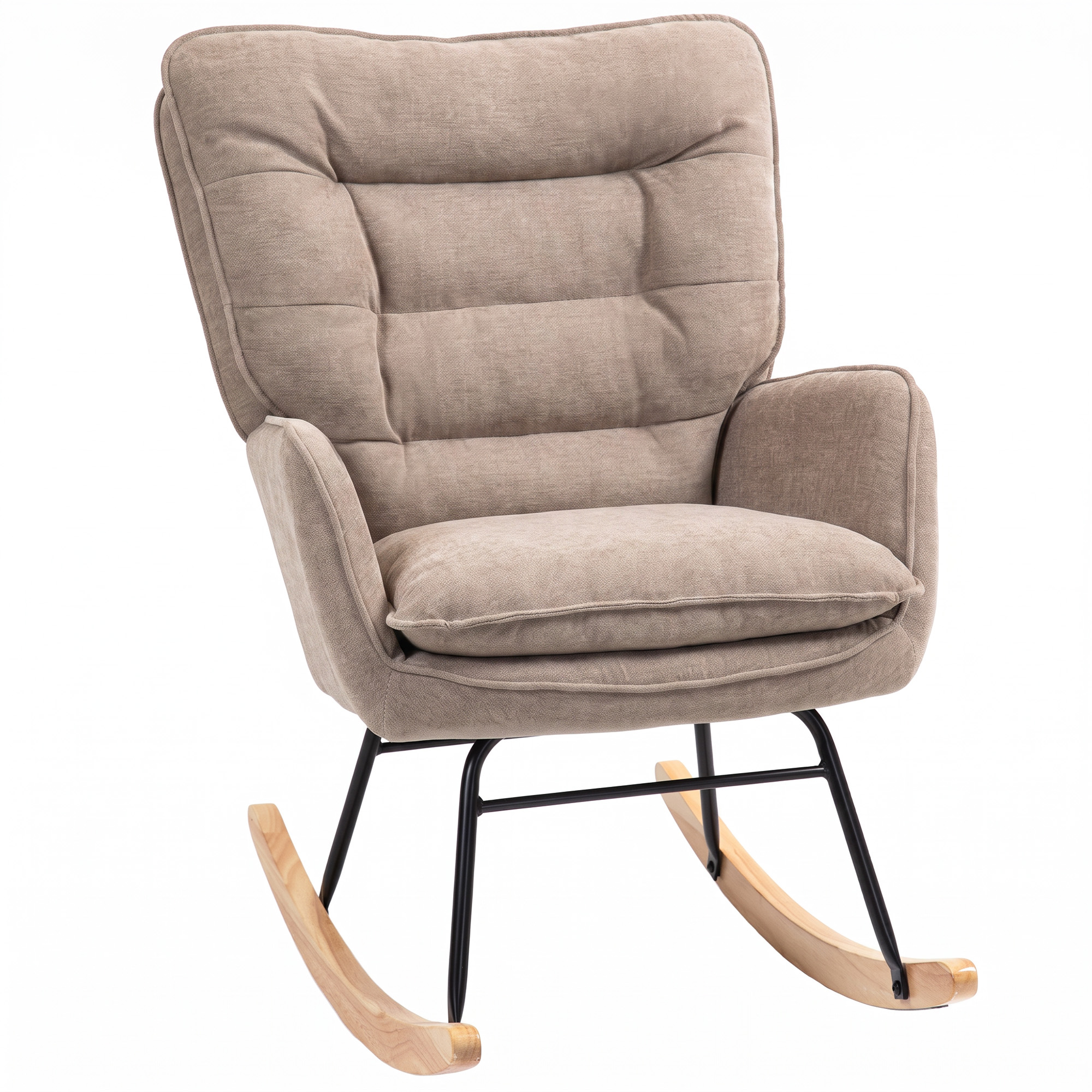 Fauteuil à bascule marron