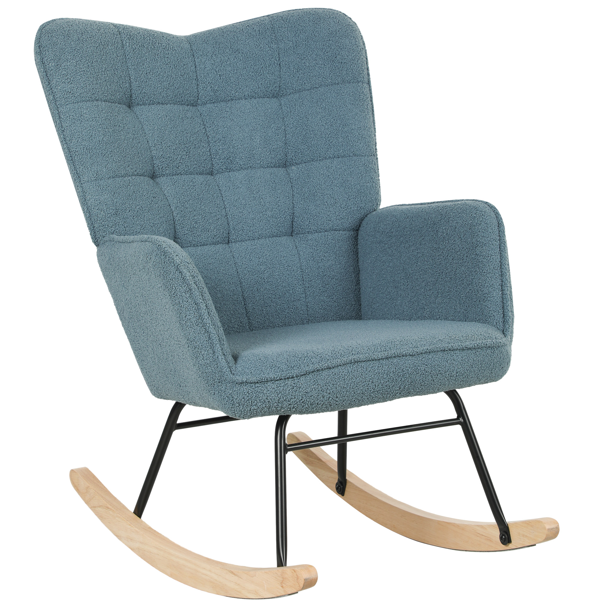 Fauteuil bascule assise large