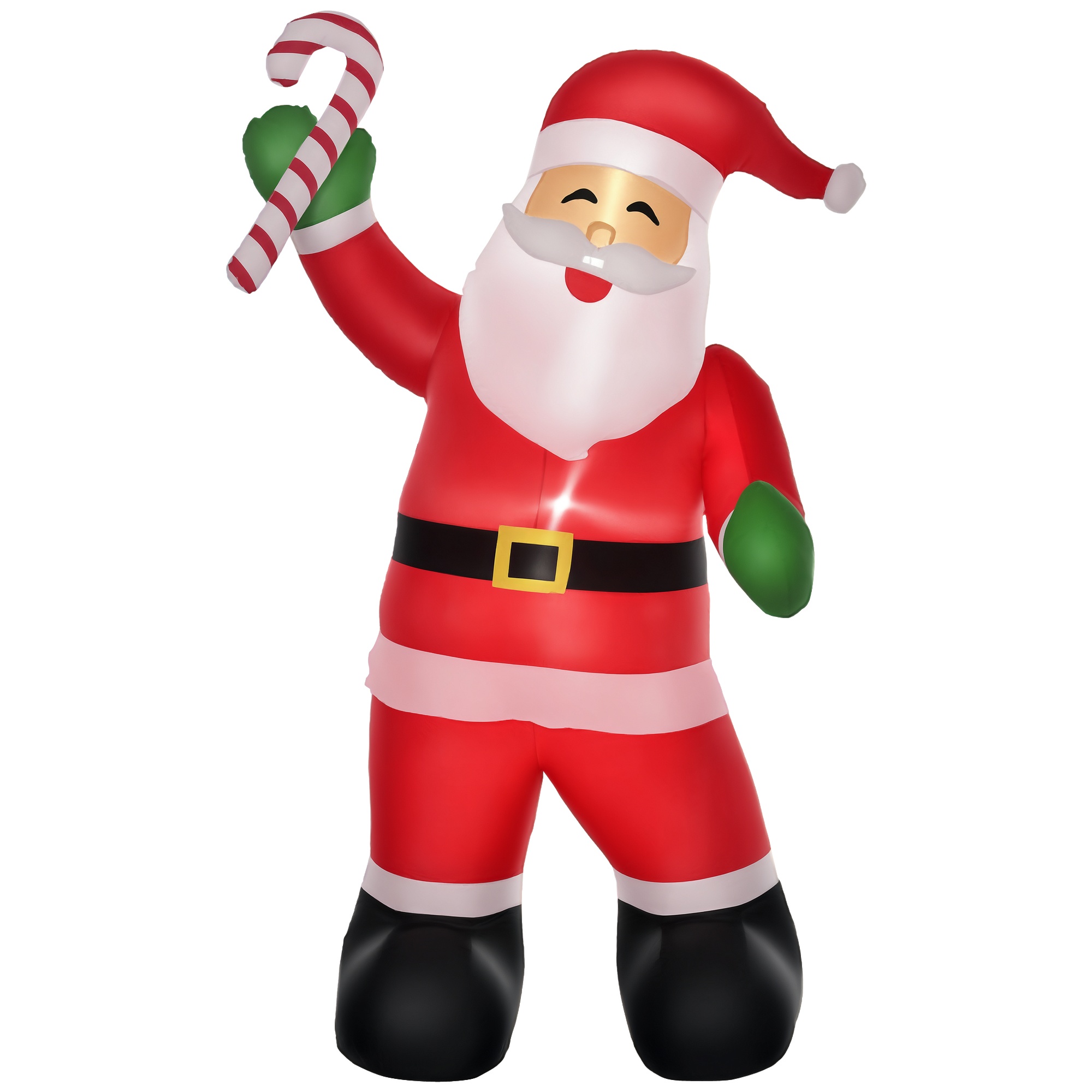 Père Noël gonflable de Noël 2.5 m avec canne de bonbon