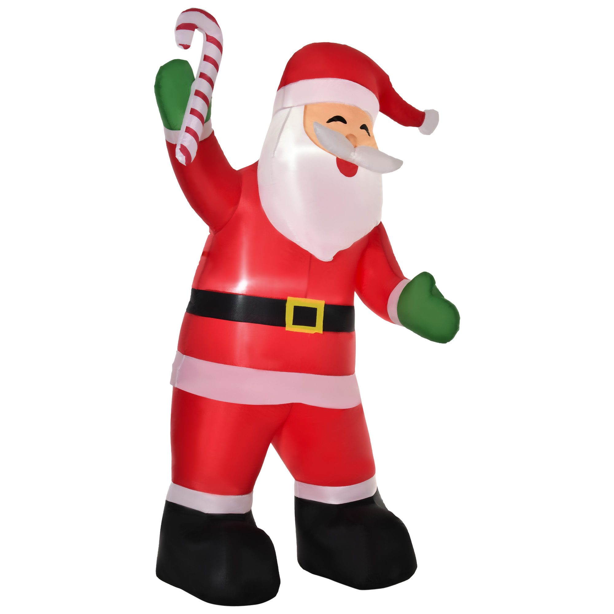 Le Père Noël dans le jardin