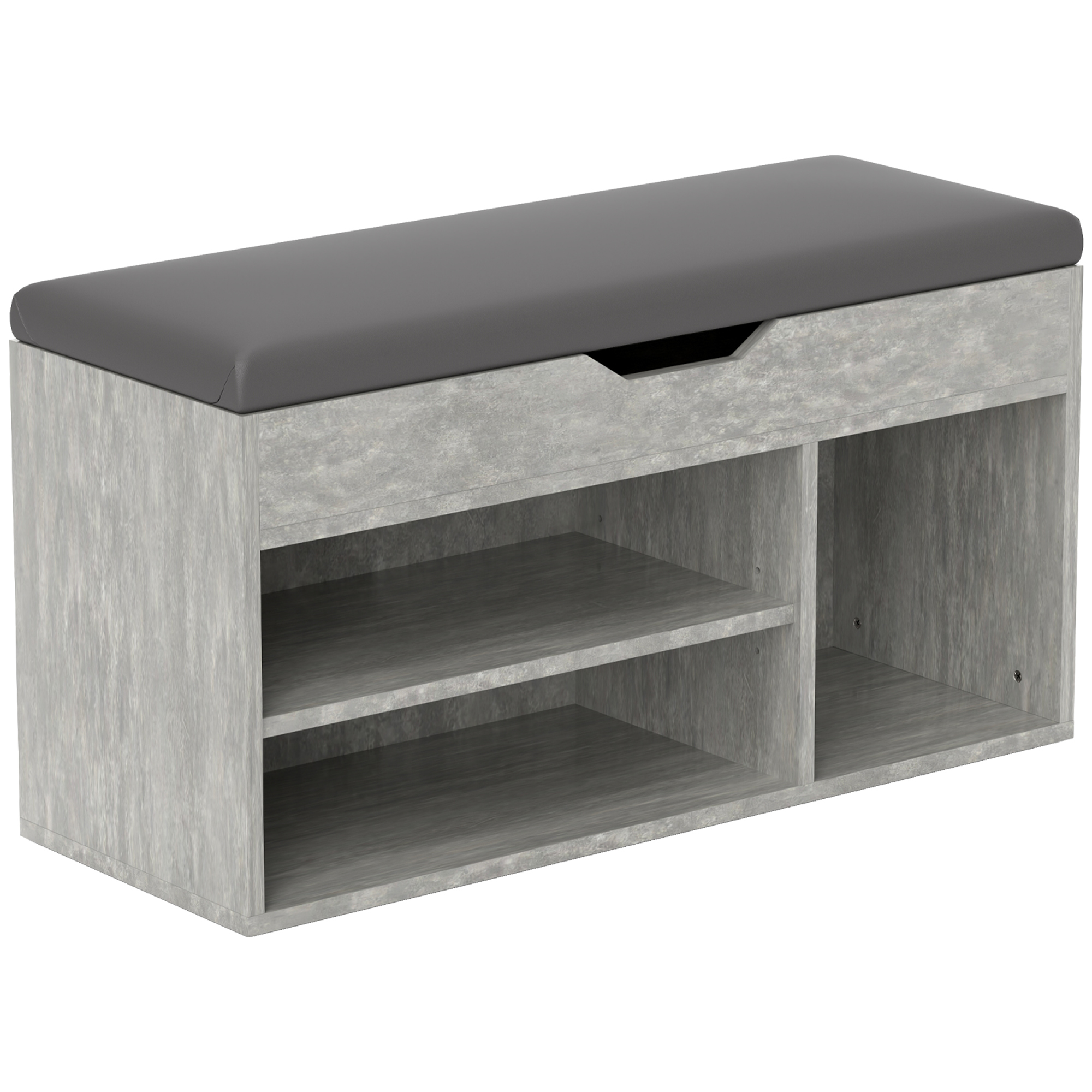 Banc à chaussures avec assise rembourrée