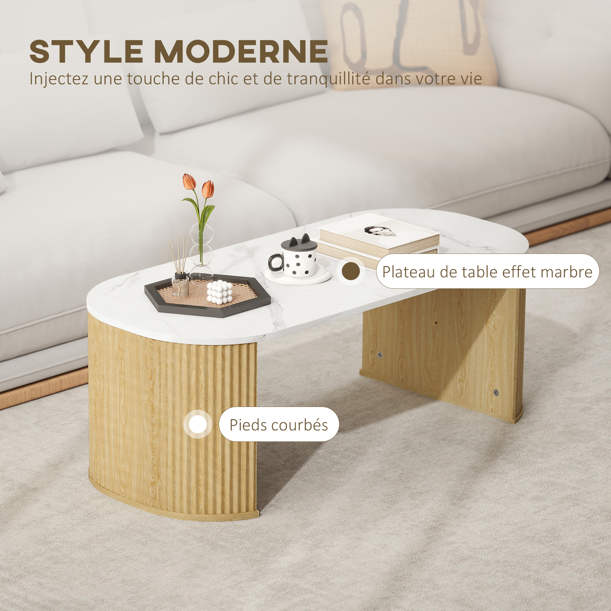 Table d'appoint dans un coin lecture