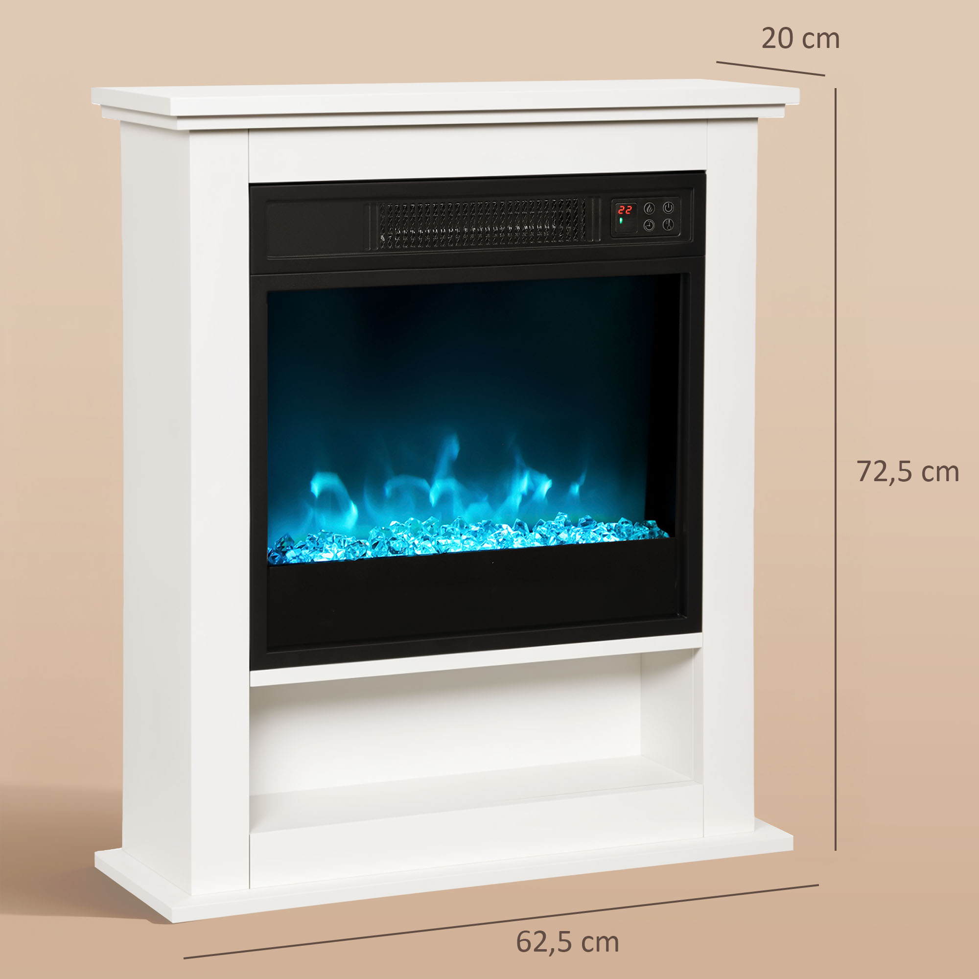 Cheminée électrique design