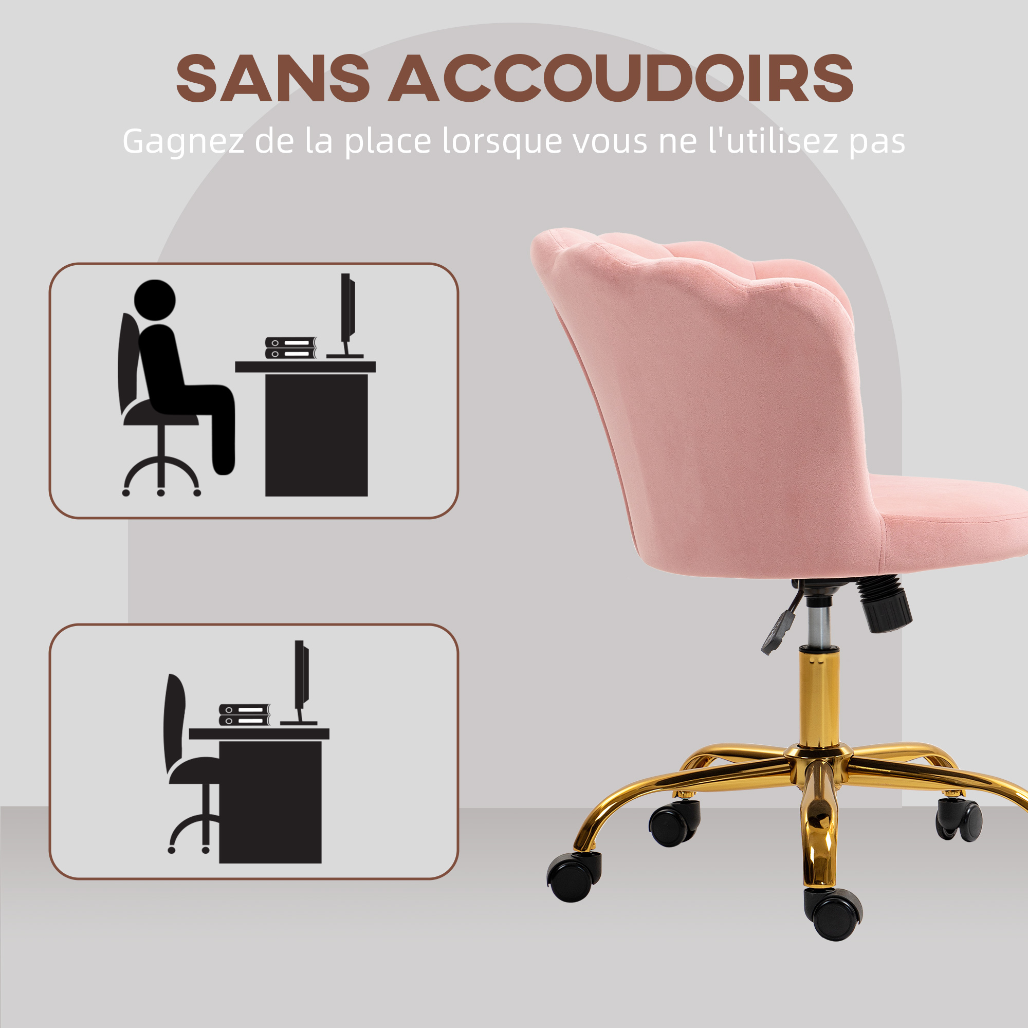Le velours rose au toucher doux
