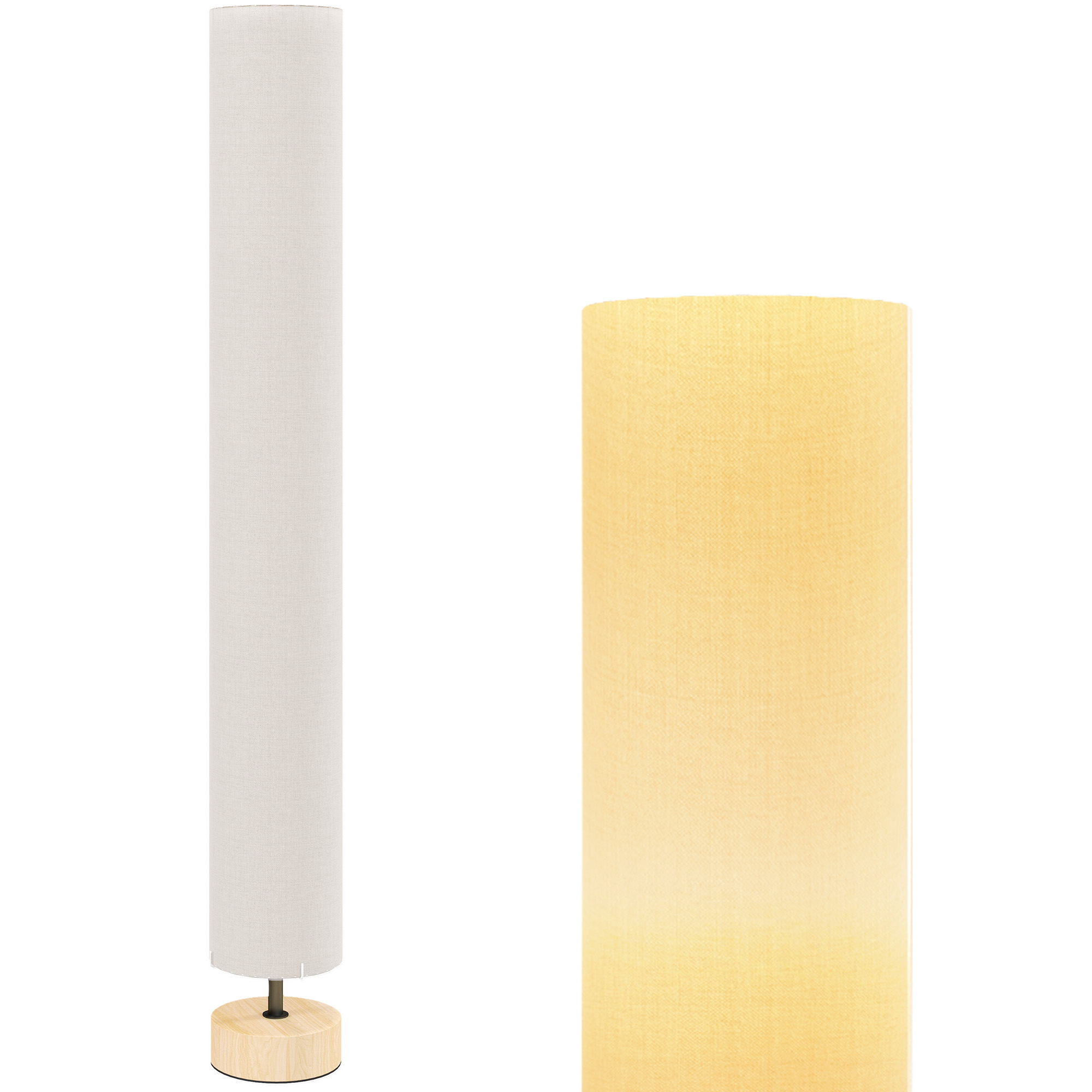 Lampadaire colonne salon beige