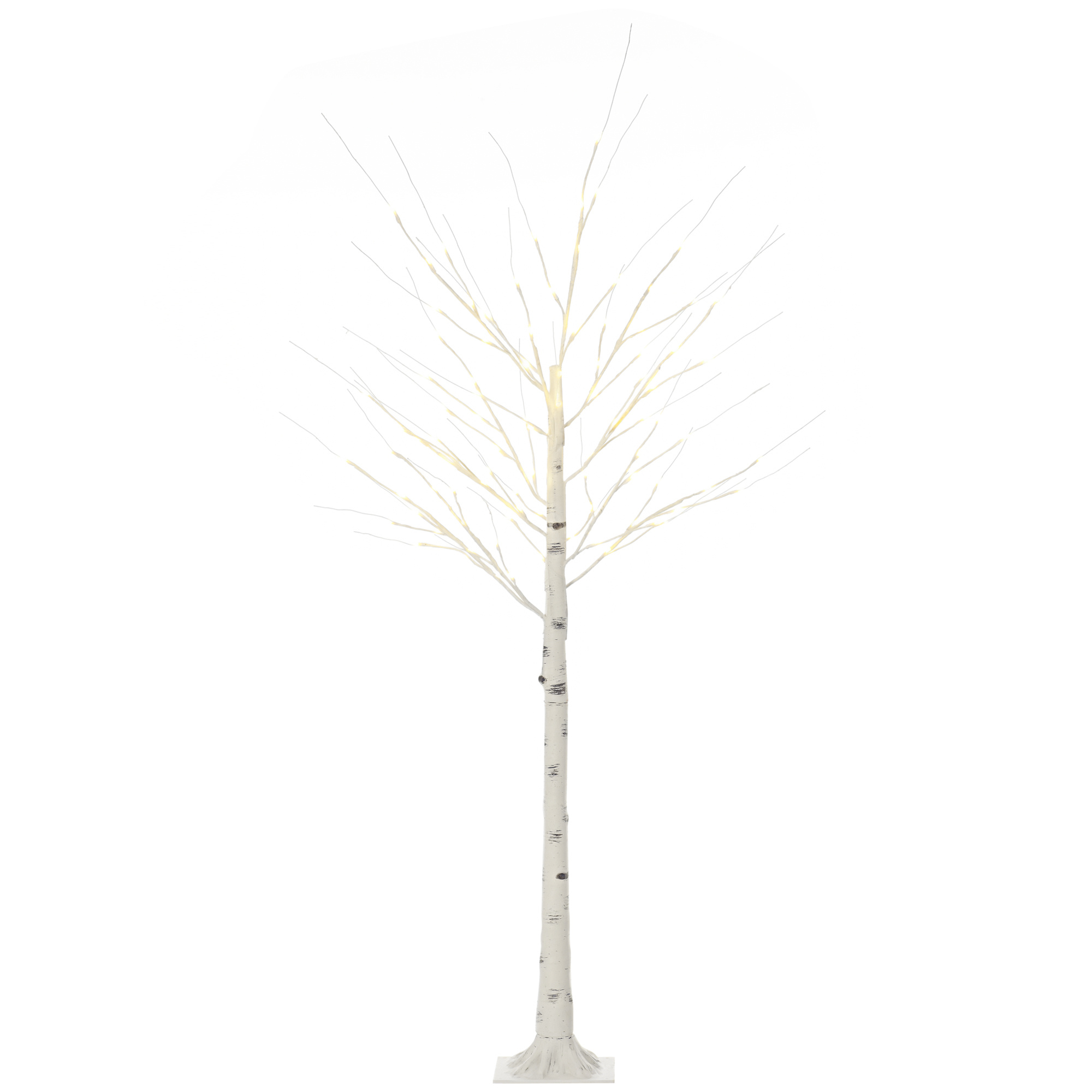 Arbre lumineux LED blanc, 96 micro LED blanc chaud, 180 cm, décoration de Noël intérieure, plastique IP44
