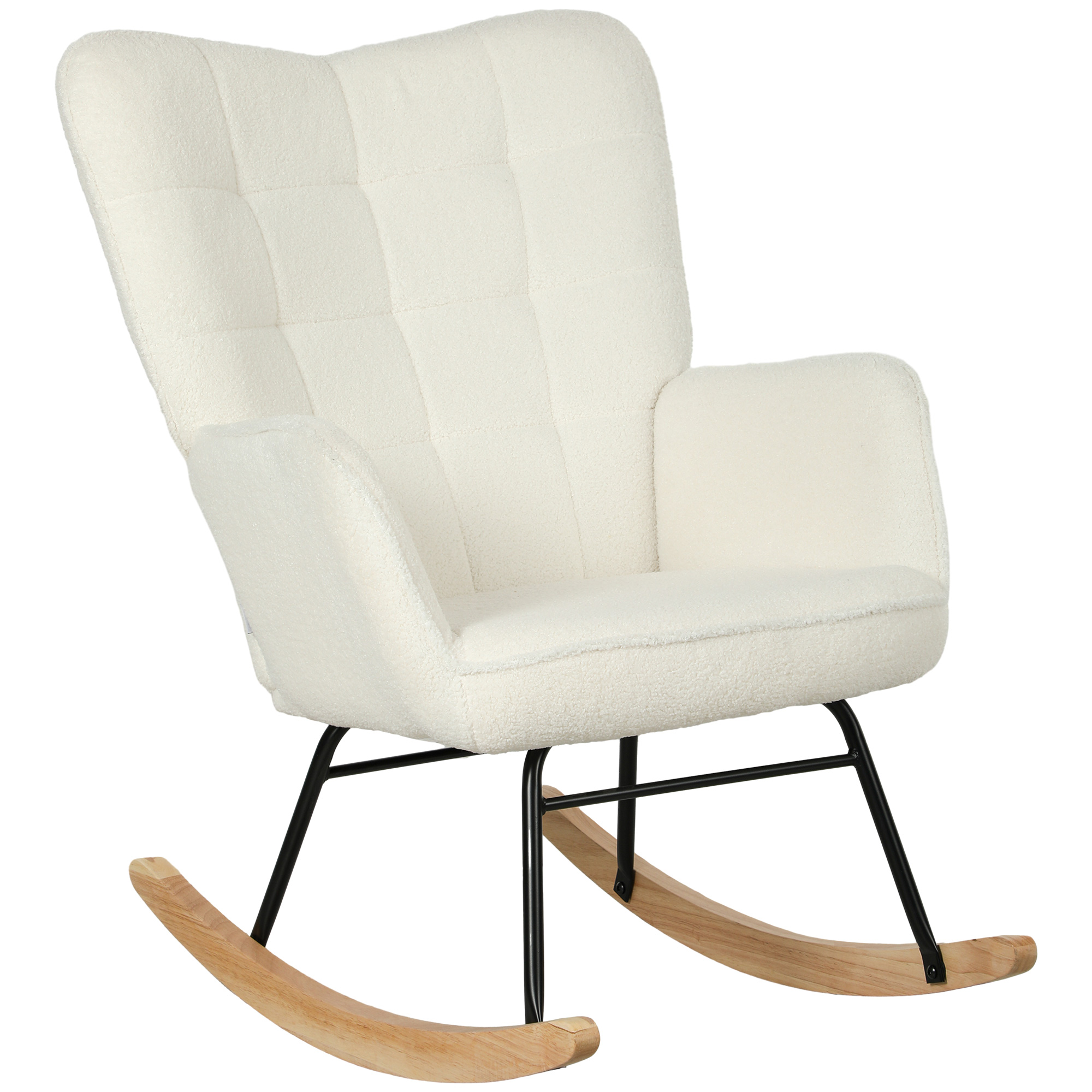 Chaise bascule blanche