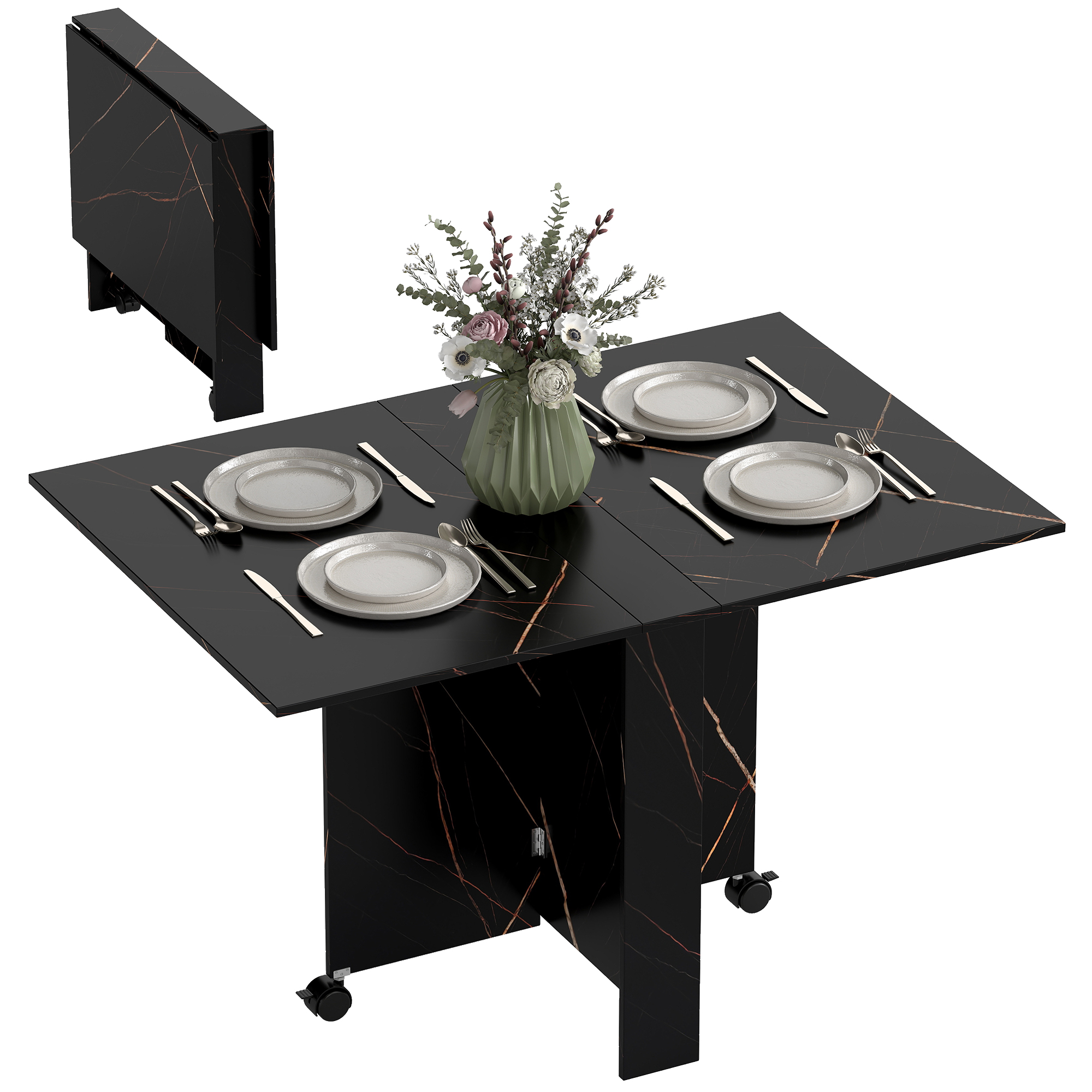Table pliante cuisine table à manger pli