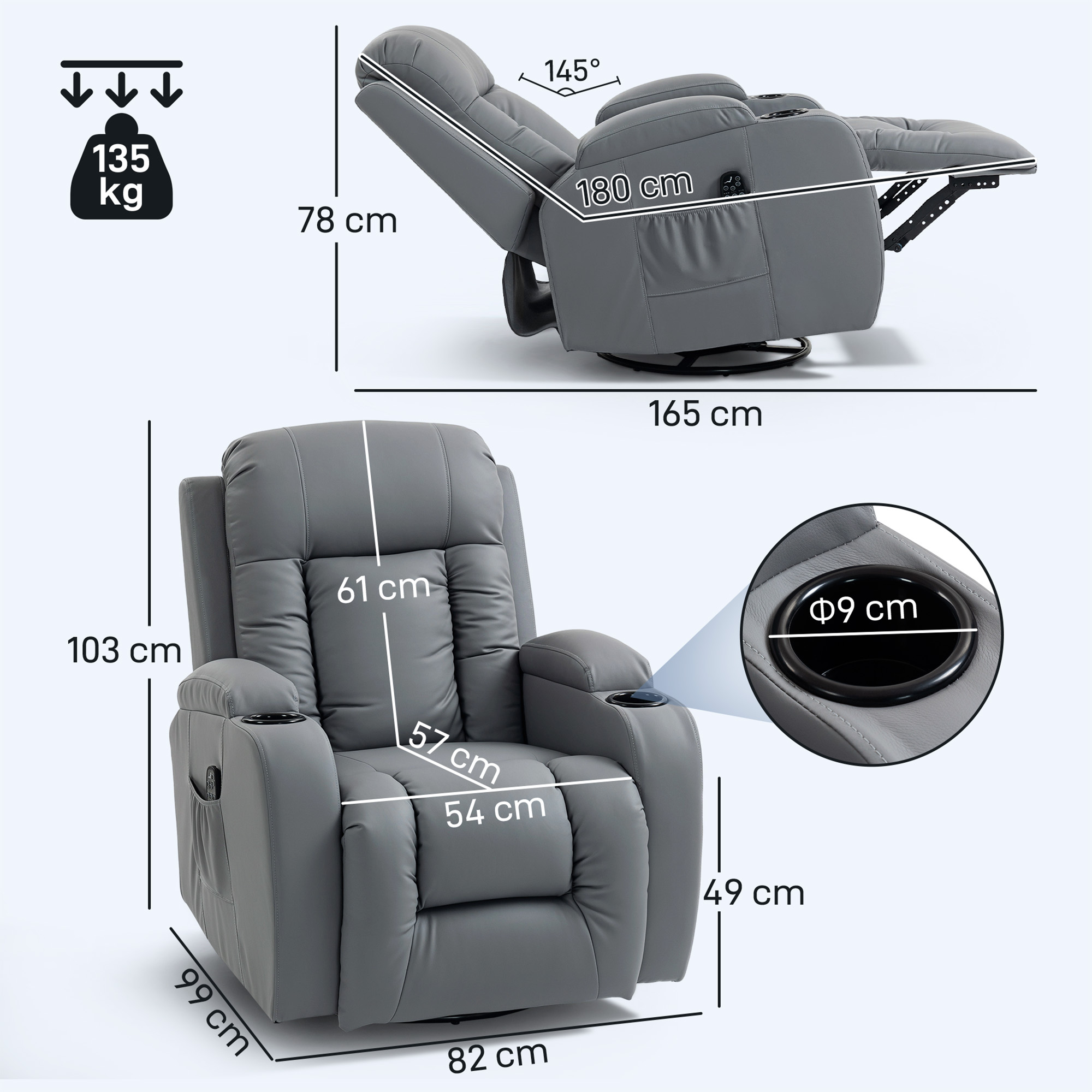 Fauteuil gris clair