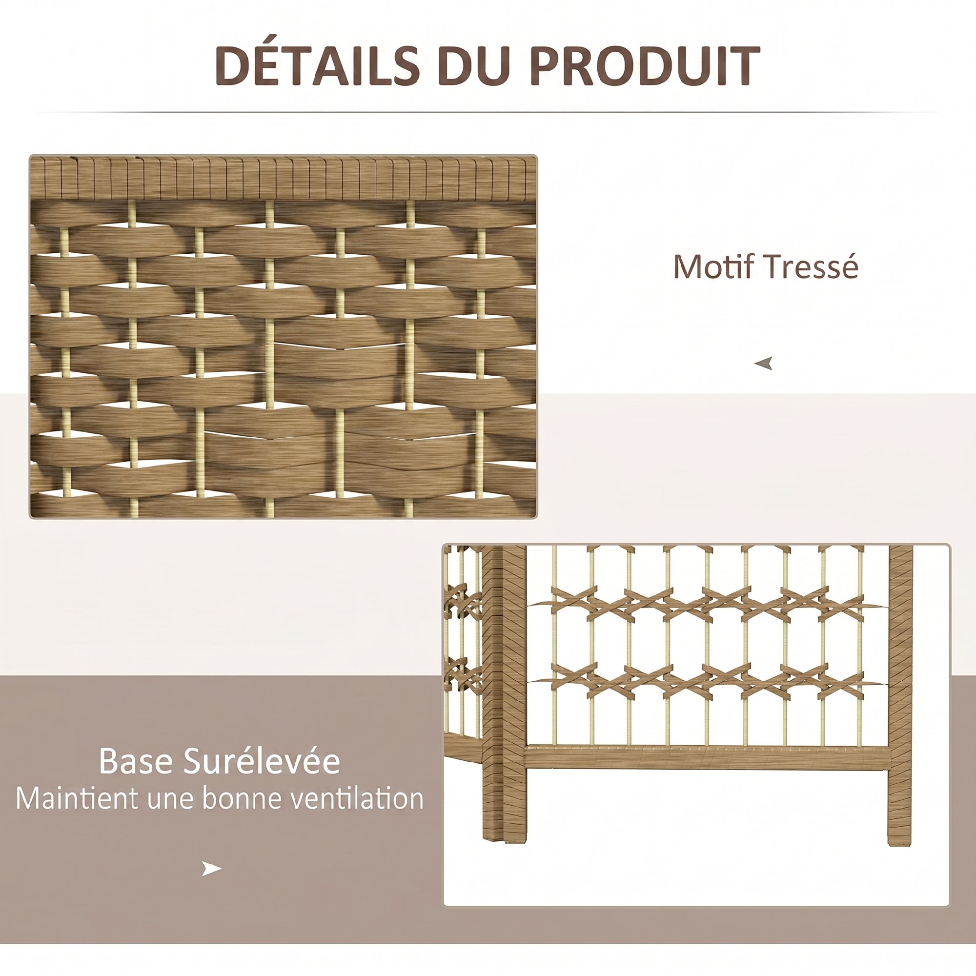 Design arqué semi‑ouvert, circulation air‑lumière