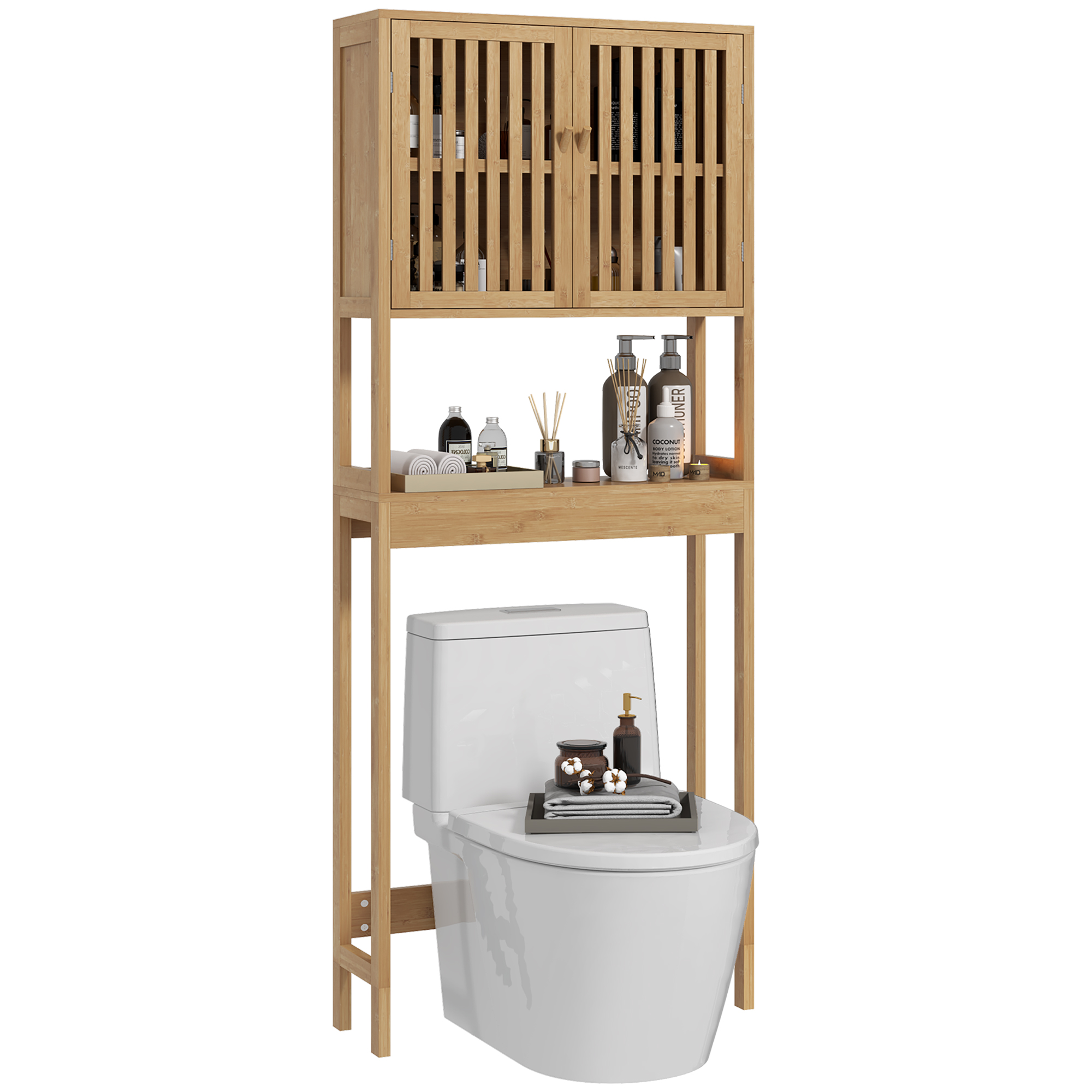 Étagère de toilettes meuble de salle de 