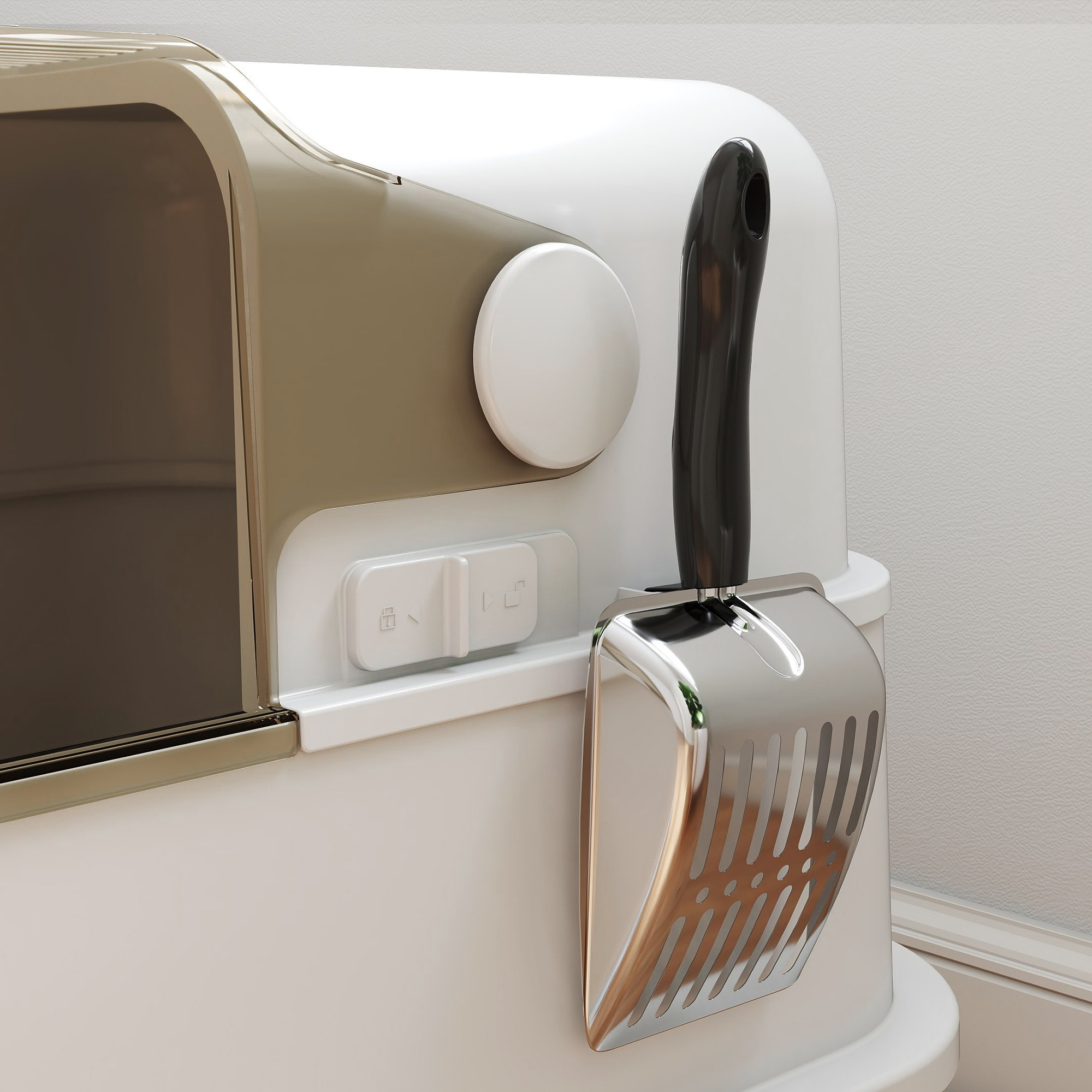 La pelle inoxydable incluse