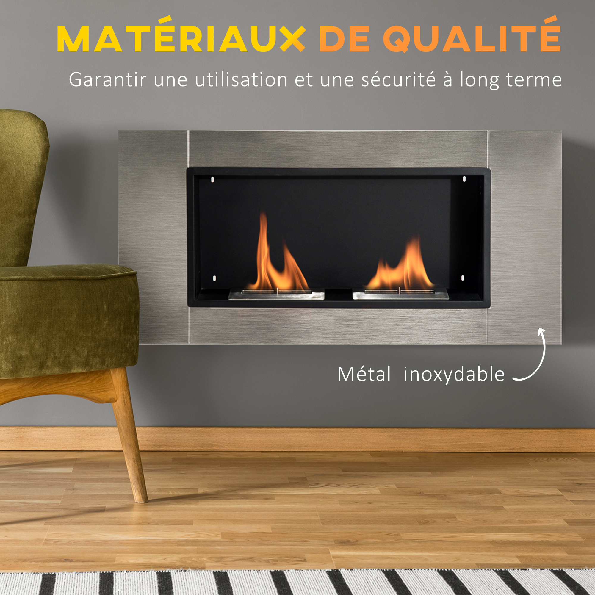 Kit visserie de fixation murale inclus