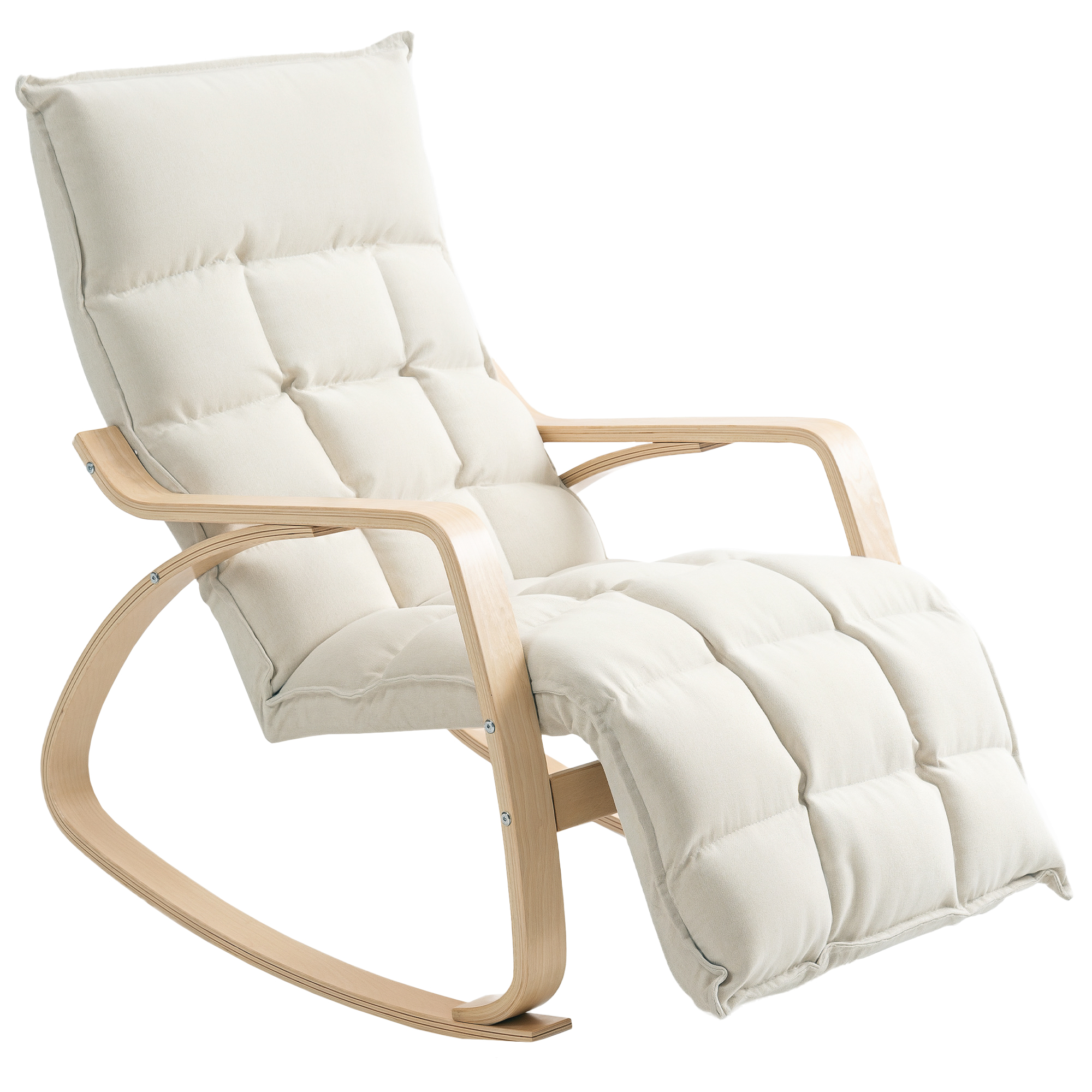 Fauteuil bascule cadre bouleau