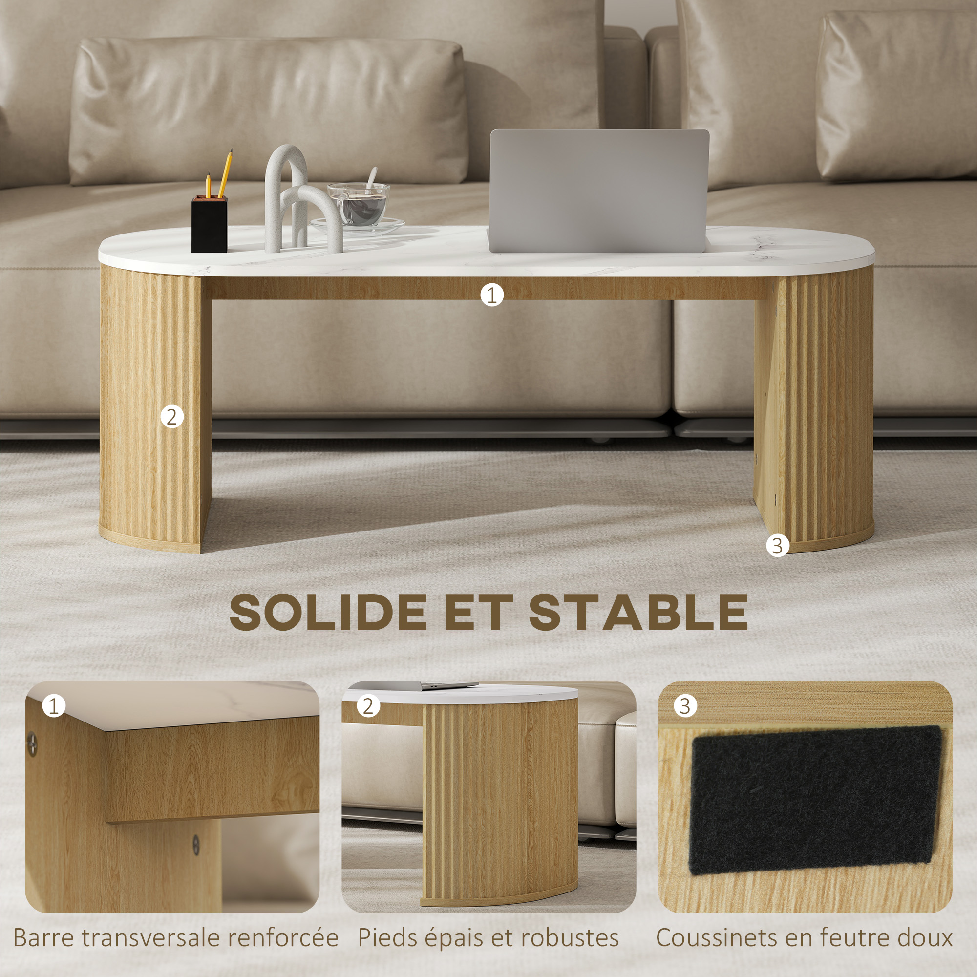 Dimensions de la table basse