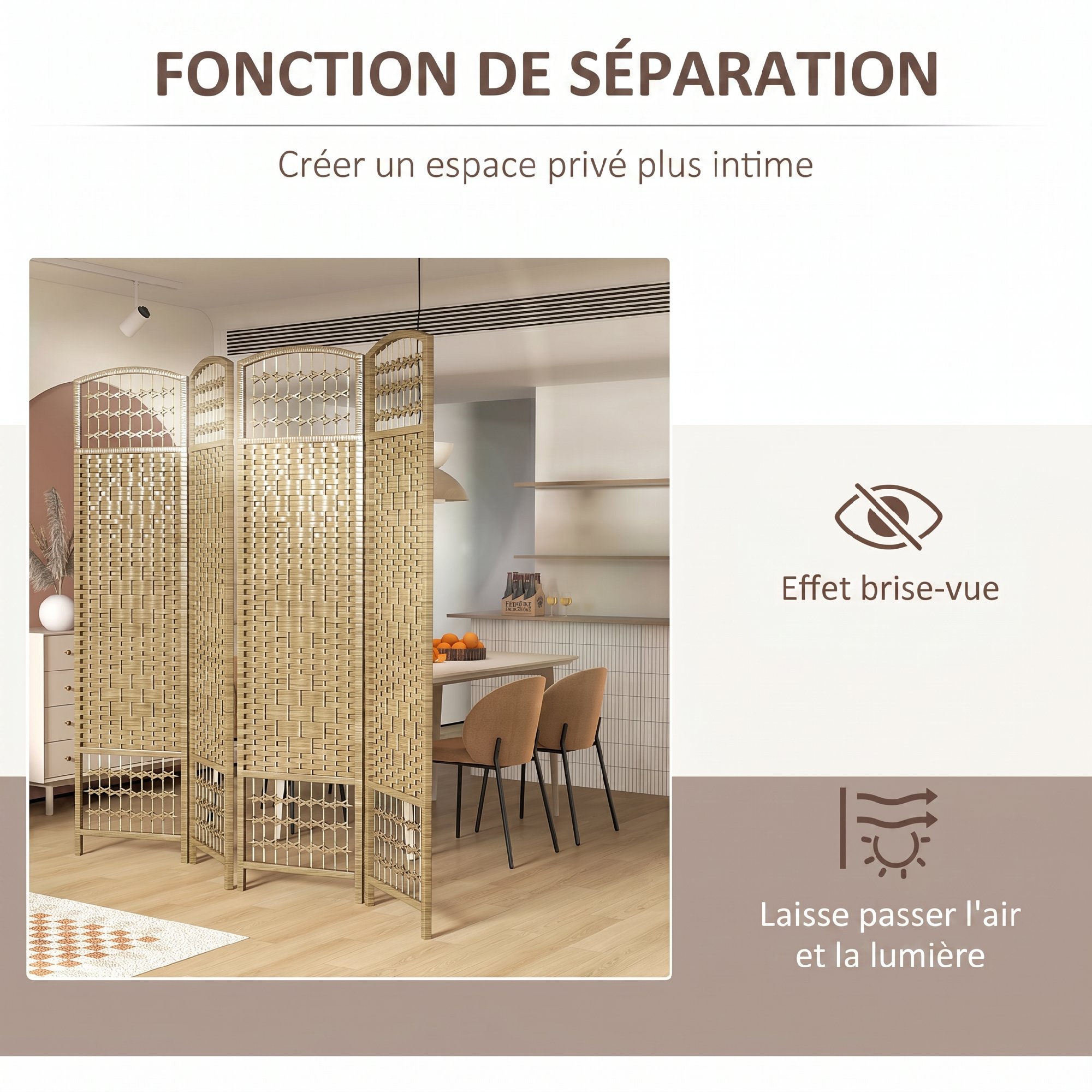 Rangement compact une fois plié