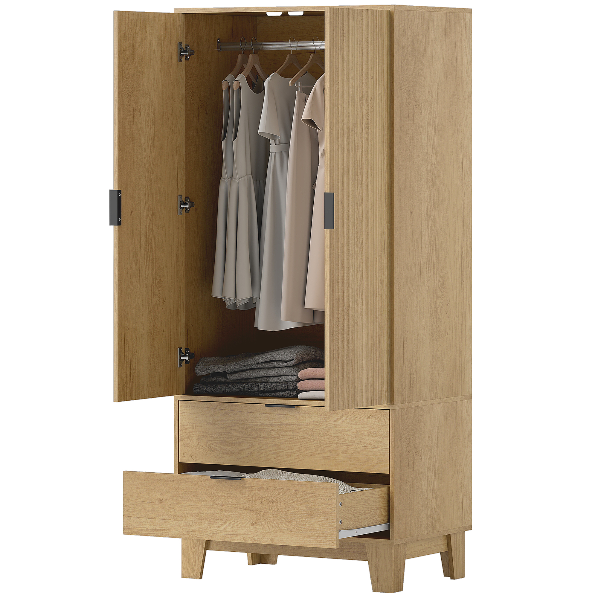Armoire portes fermeture douce