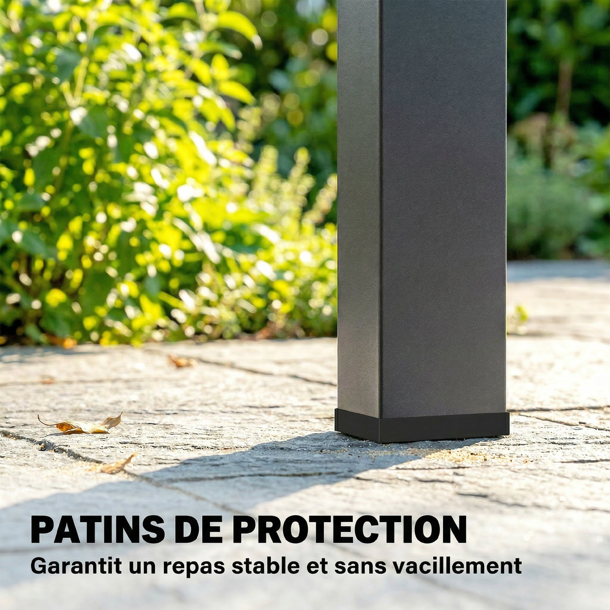 Table de jardin rectangulaire WPC - Vue 4