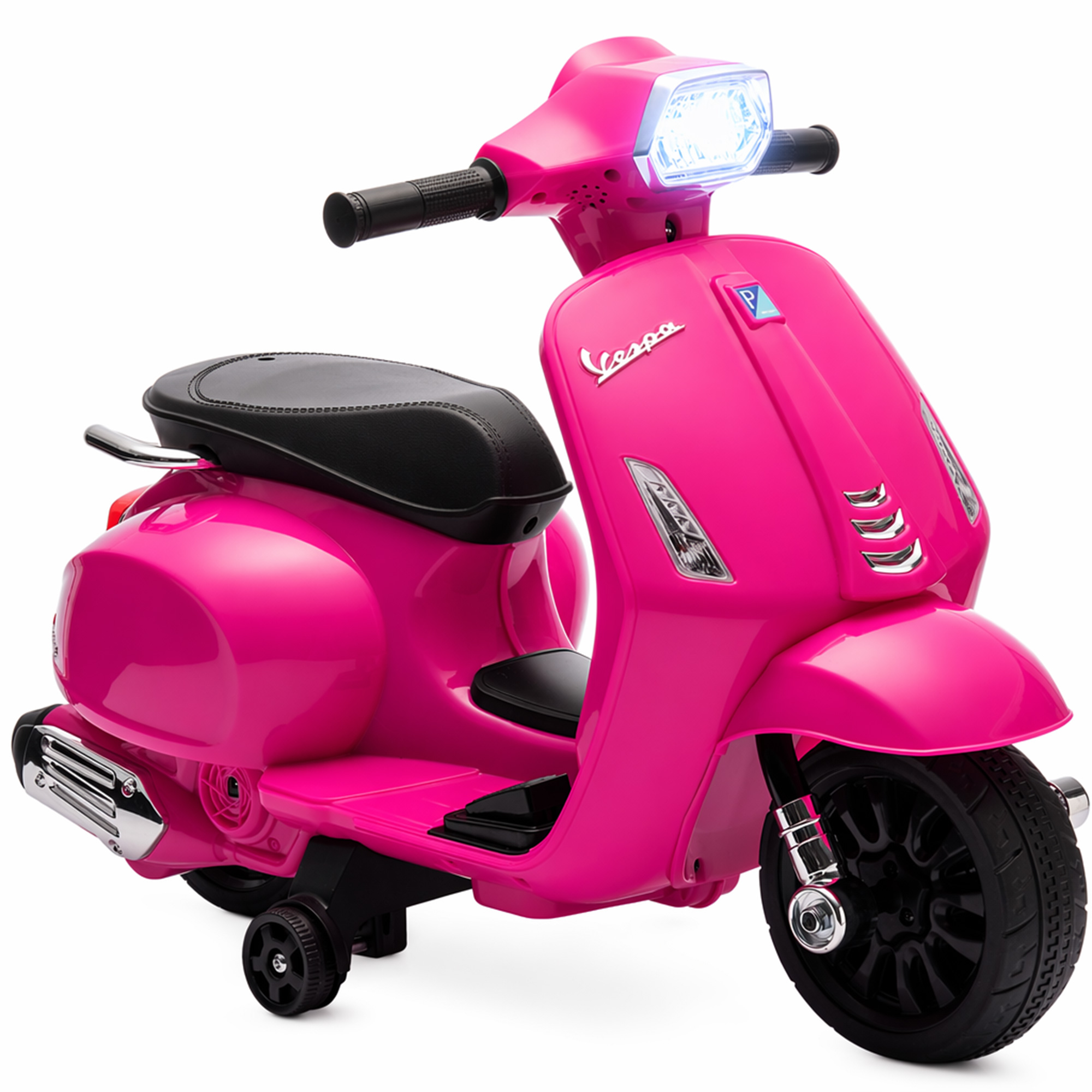Photo produit blanc fond Vespa rose vintage