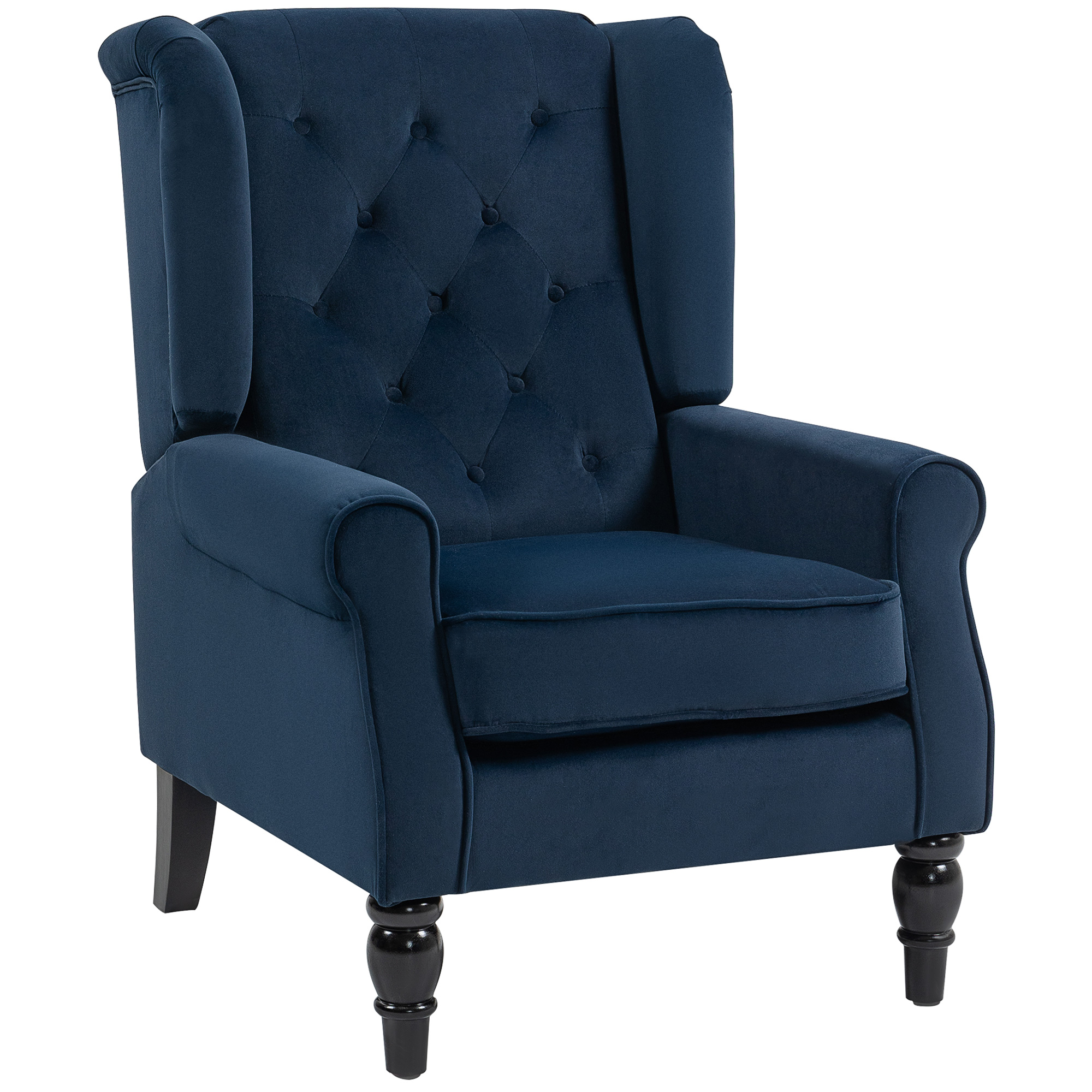Fauteuil de salon capitonné avec assise 