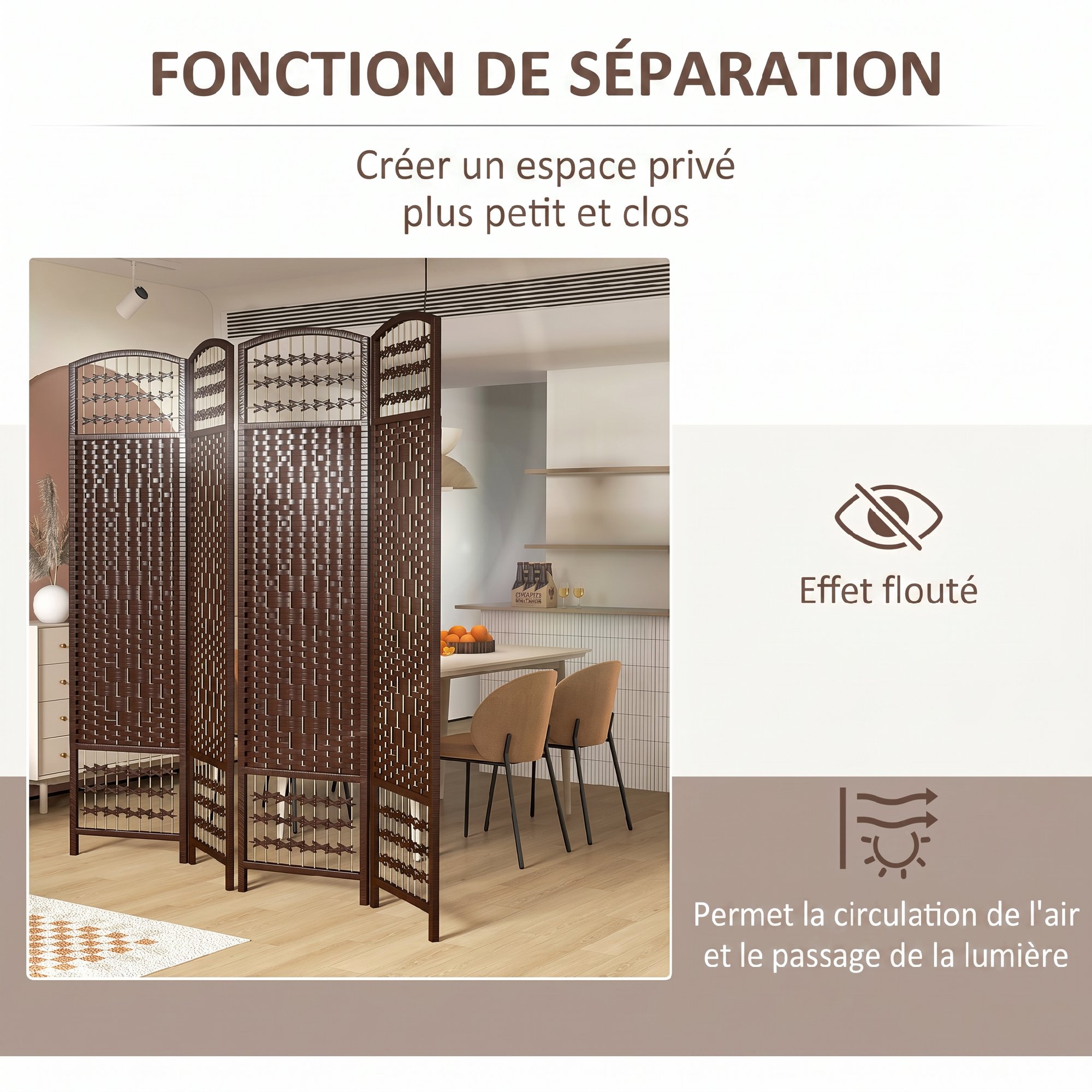 Rangement compact une fois plié