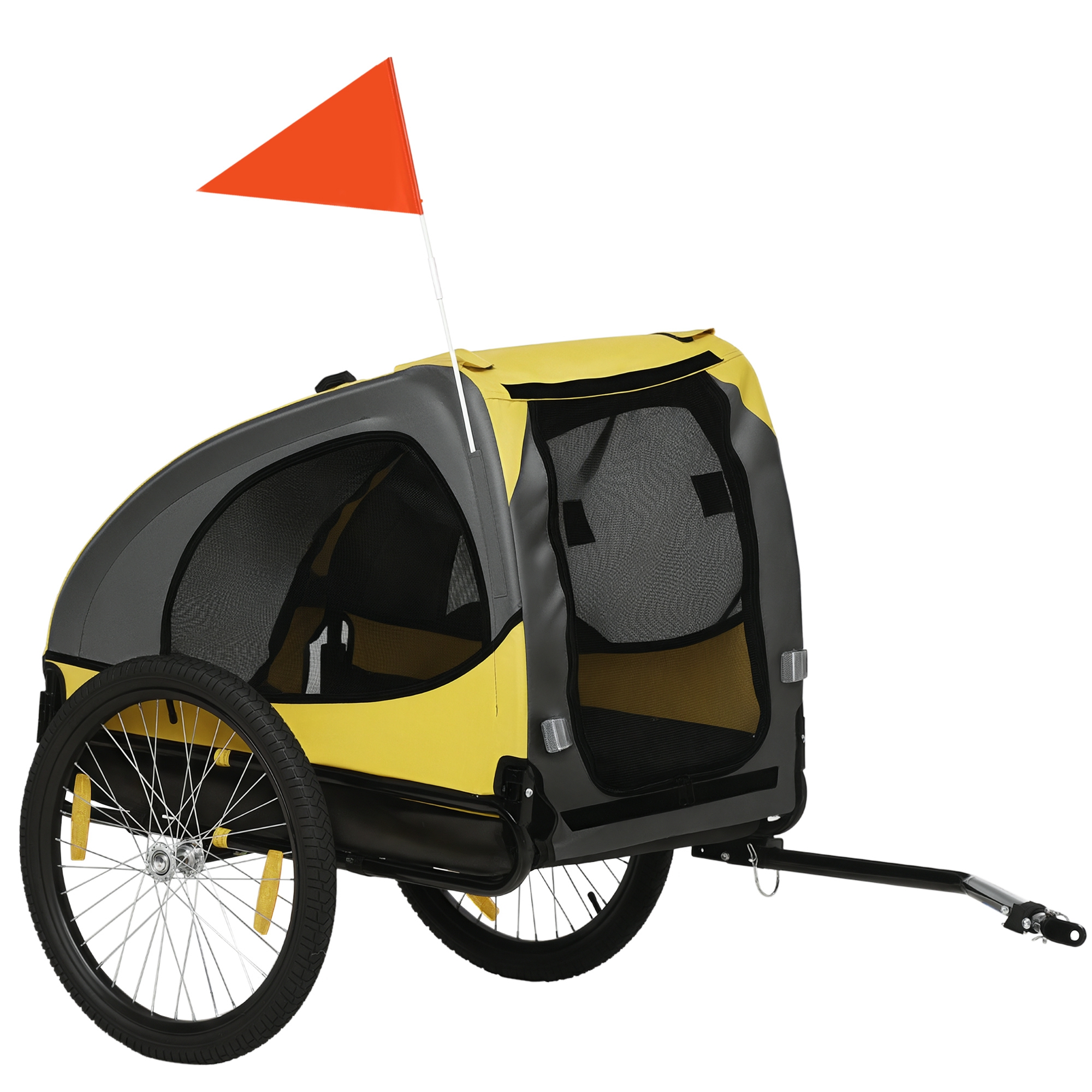 Remorque de vélo pour chien avec fenêtre